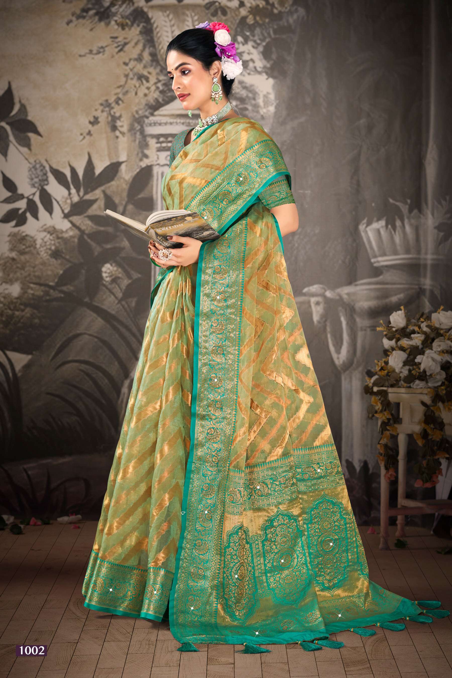 Saroj  Aakruti vol.1 Soft organza silkWholesale catalog    