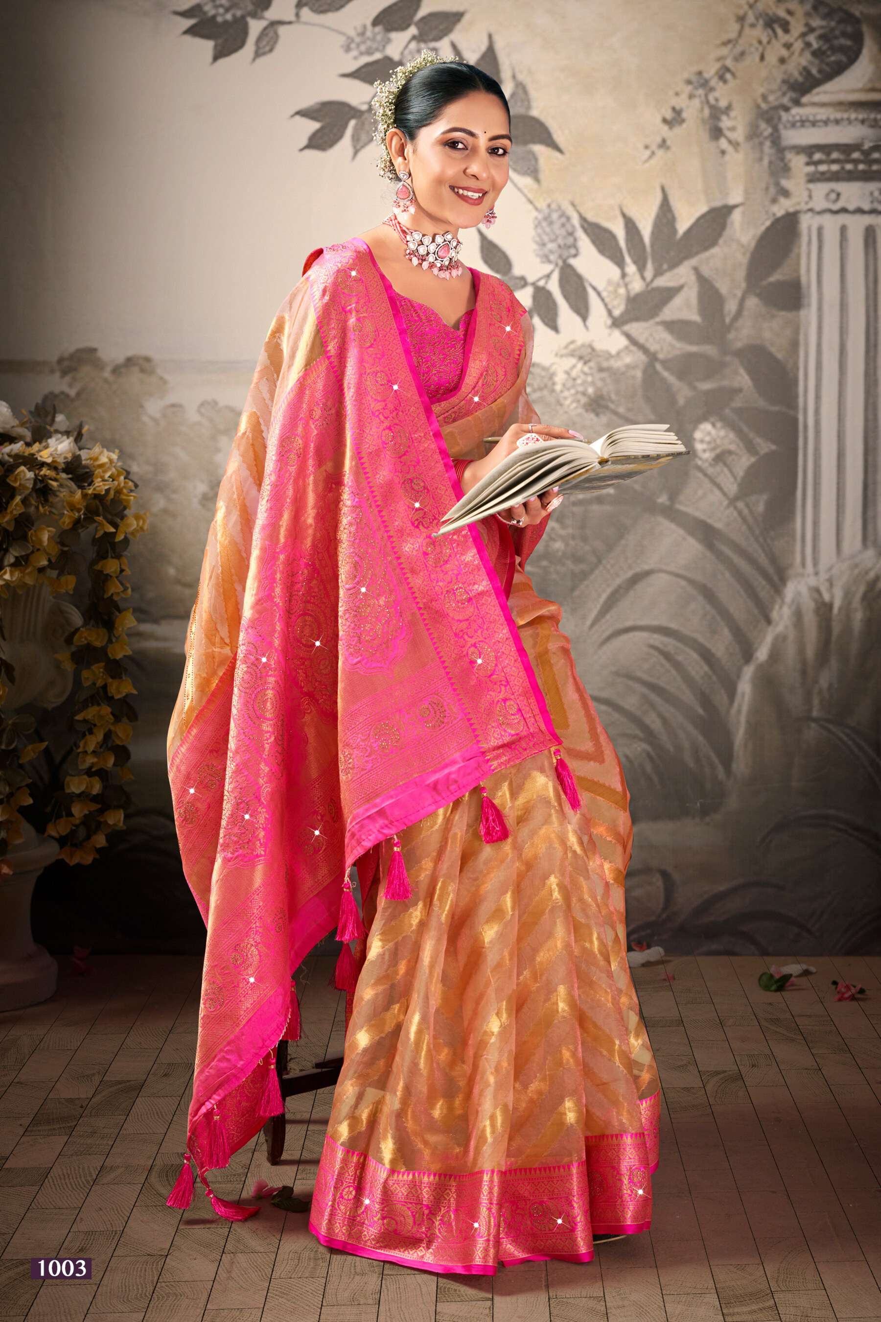 Saroj  Aakruti vol.1 Soft organza silkWholesale catalog    
