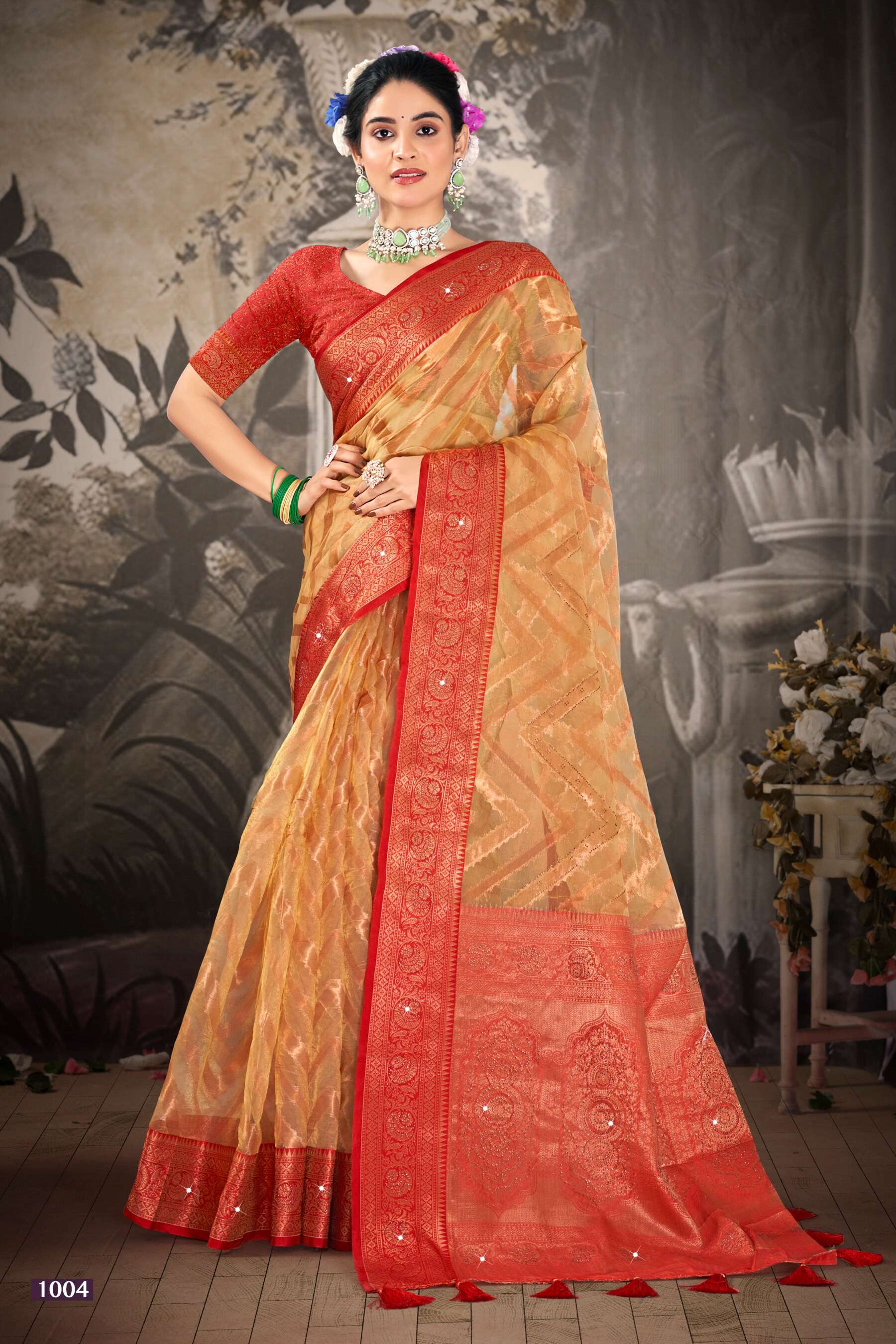 Saroj  Aakruti vol.1 Soft organza silkWholesale catalog    