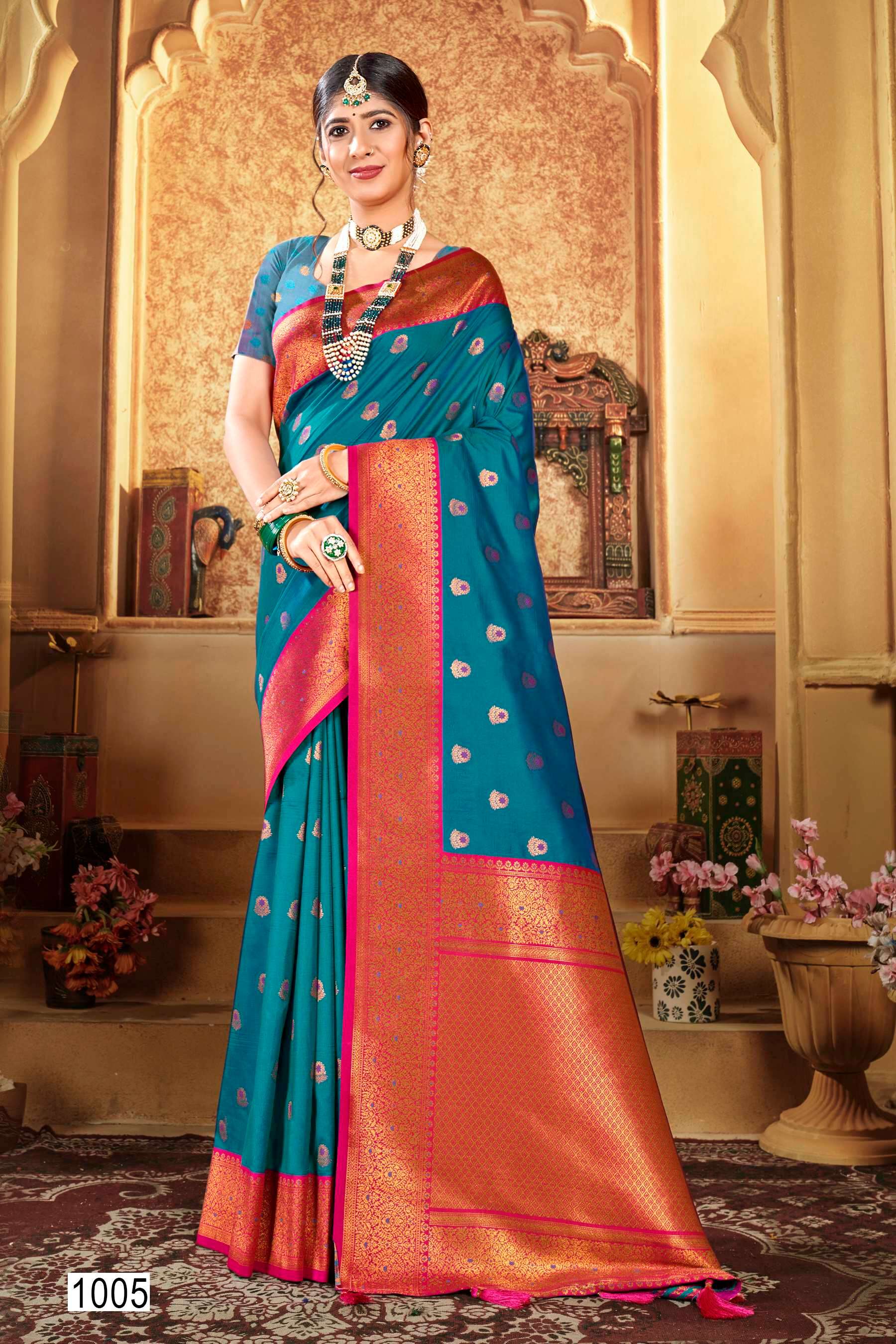 Saroj  Dev Nandini vol.1 50*600 Silk saree wholesale catalog 