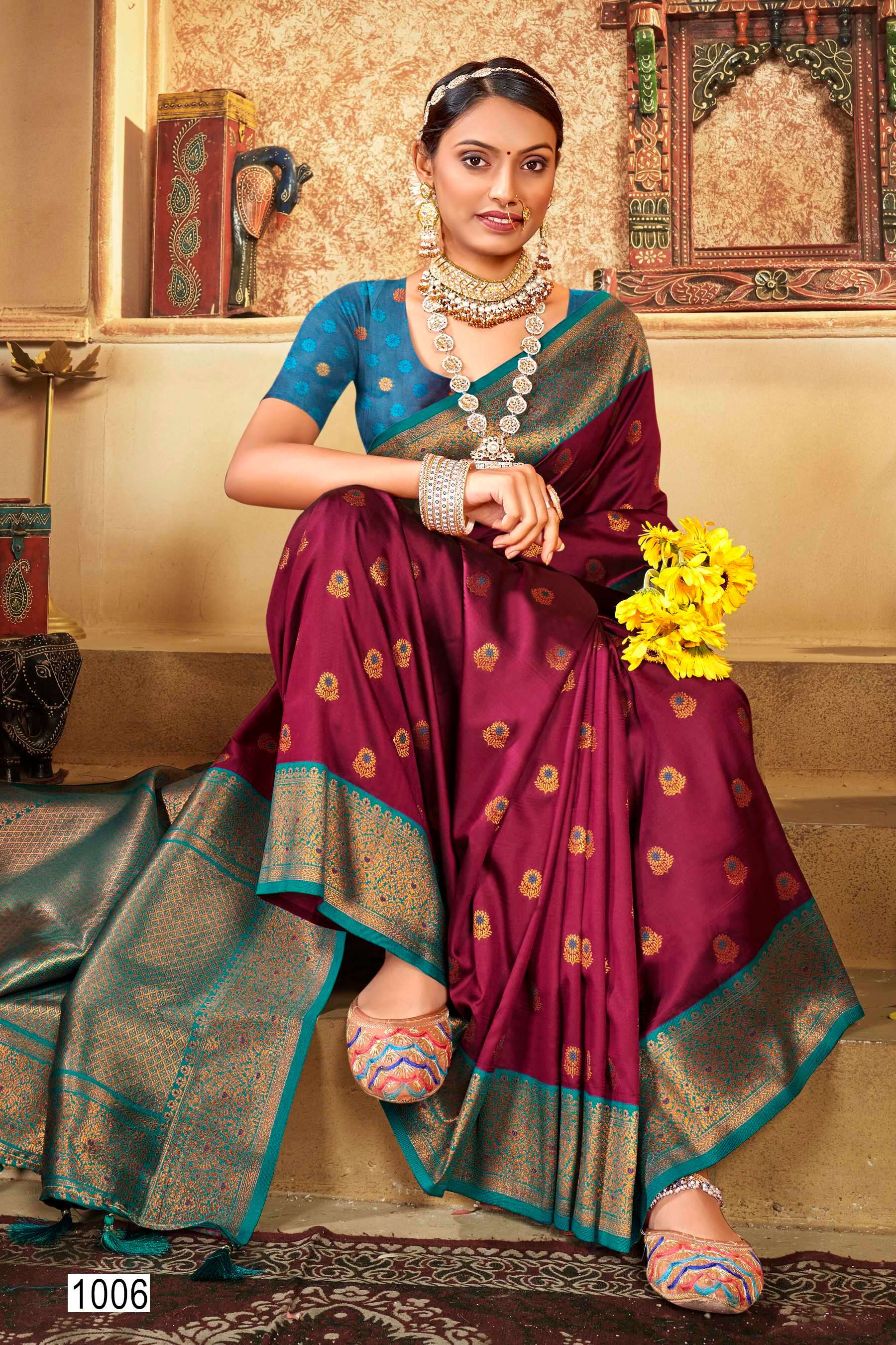 Saroj  Dev Nandini vol.1 50*600 Silk saree wholesale catalog 