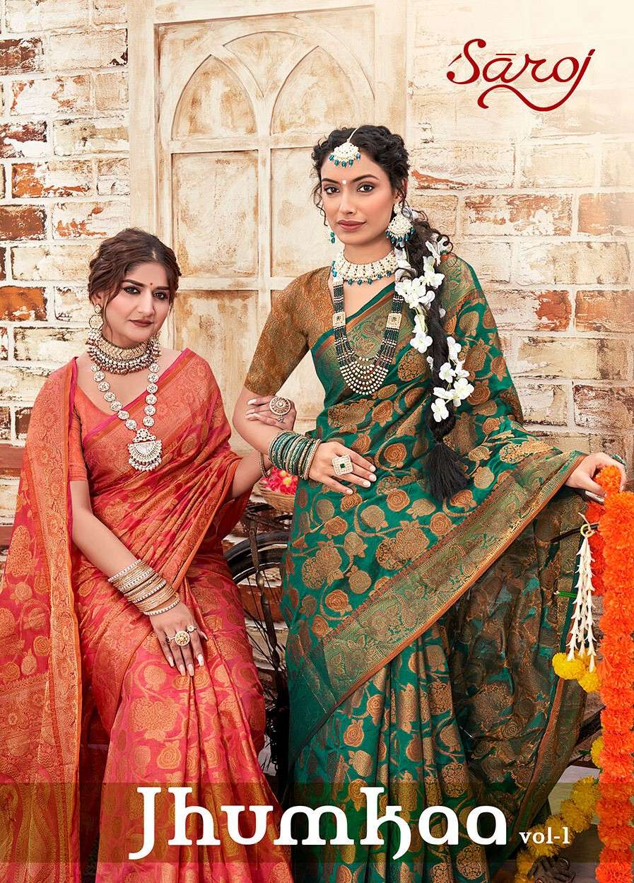 Saroj Jumka  Vol - 1 Soft organza Wholesale catalog  
