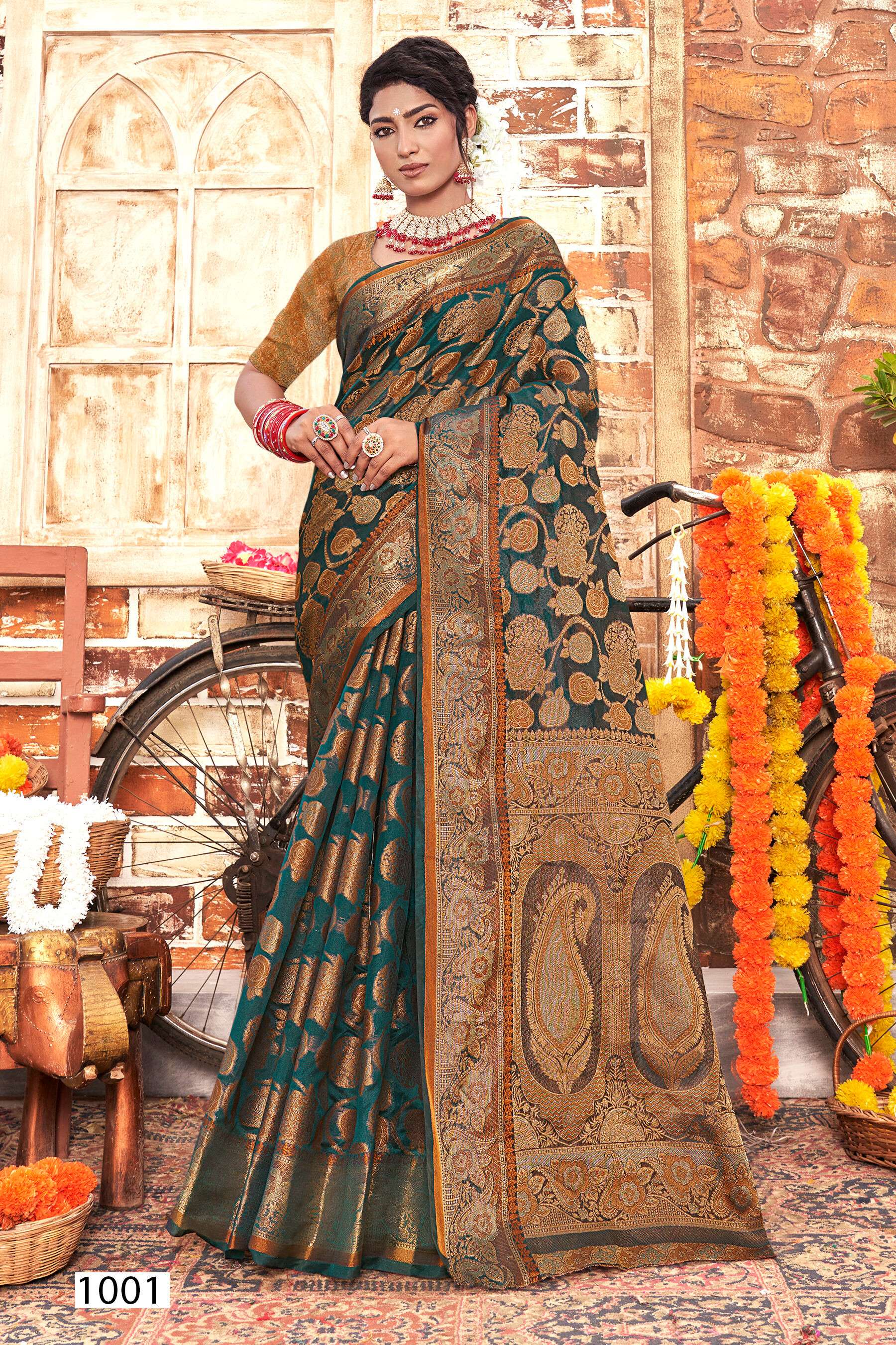 Saroj Jumka  Vol - 1 Soft organza Wholesale catalog  