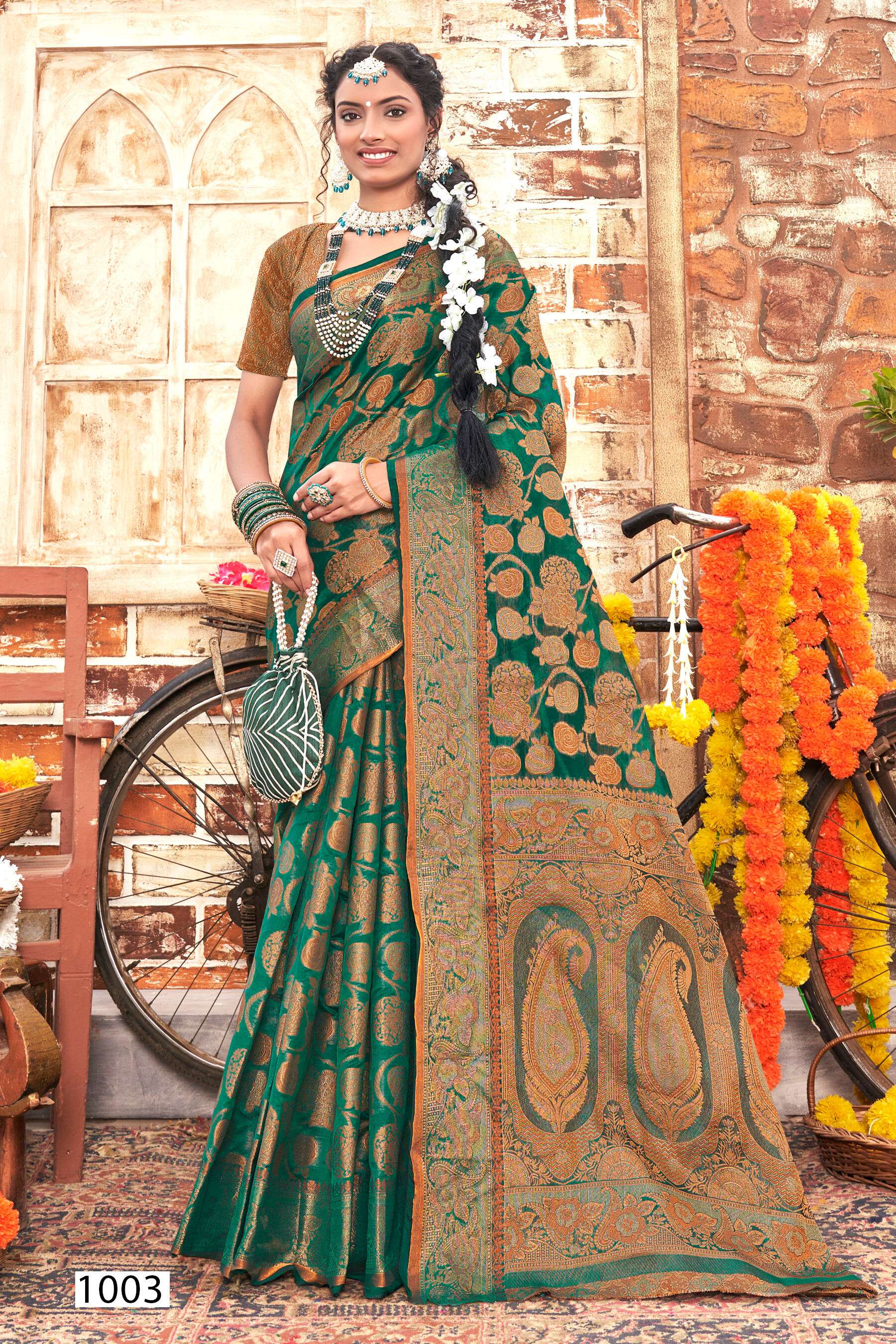Saroj Jumka  Vol - 1 Soft organza Wholesale catalog  