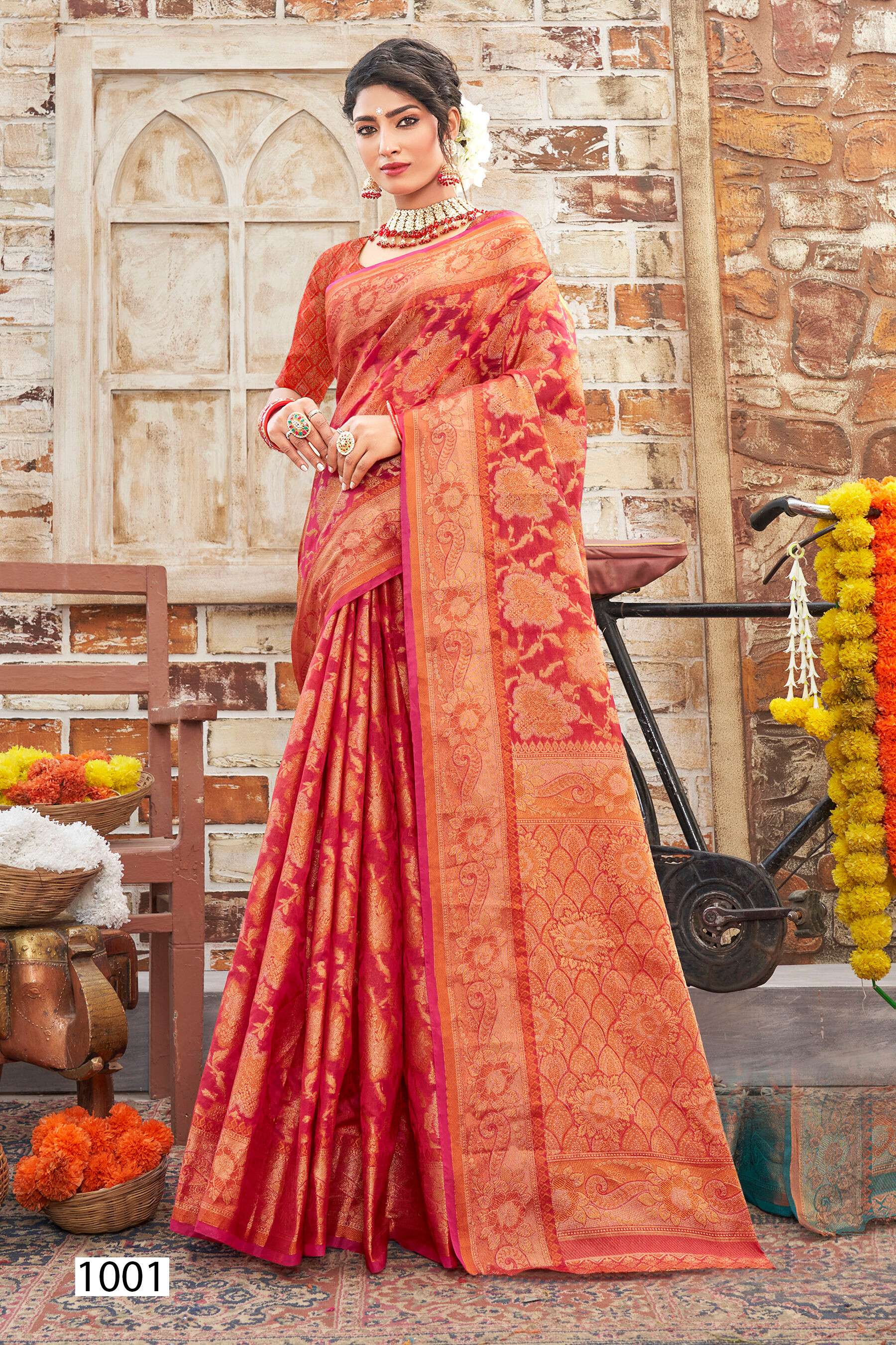Saroj Jumka  Vol - 3 Soft organza Wholesale catalog  