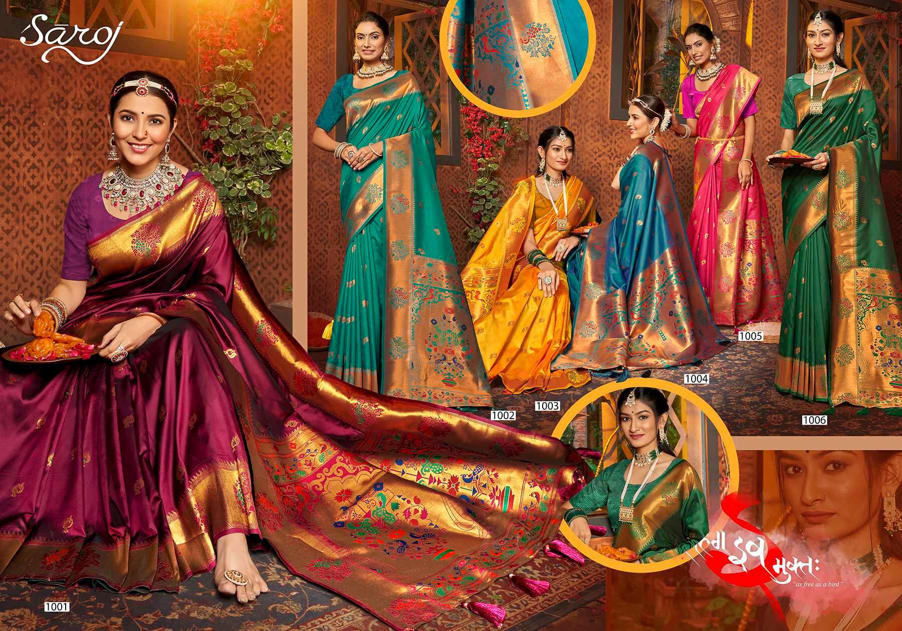 Saroj Paarvati vol.2 50*600 silk saree Saree Wholesale catalog    