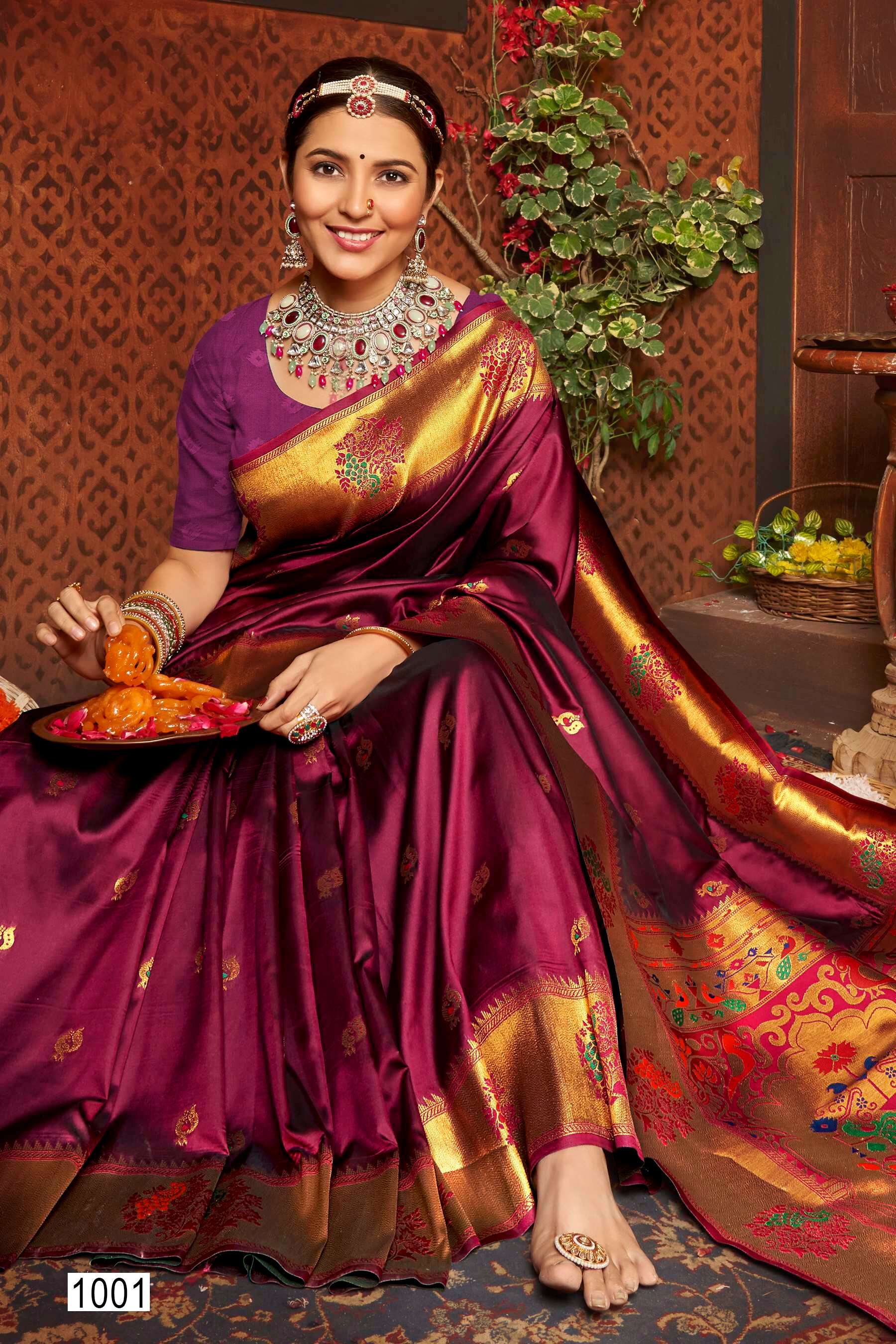 Saroj Paarvati vol.2 50*600 silk saree Saree Wholesale catalog    