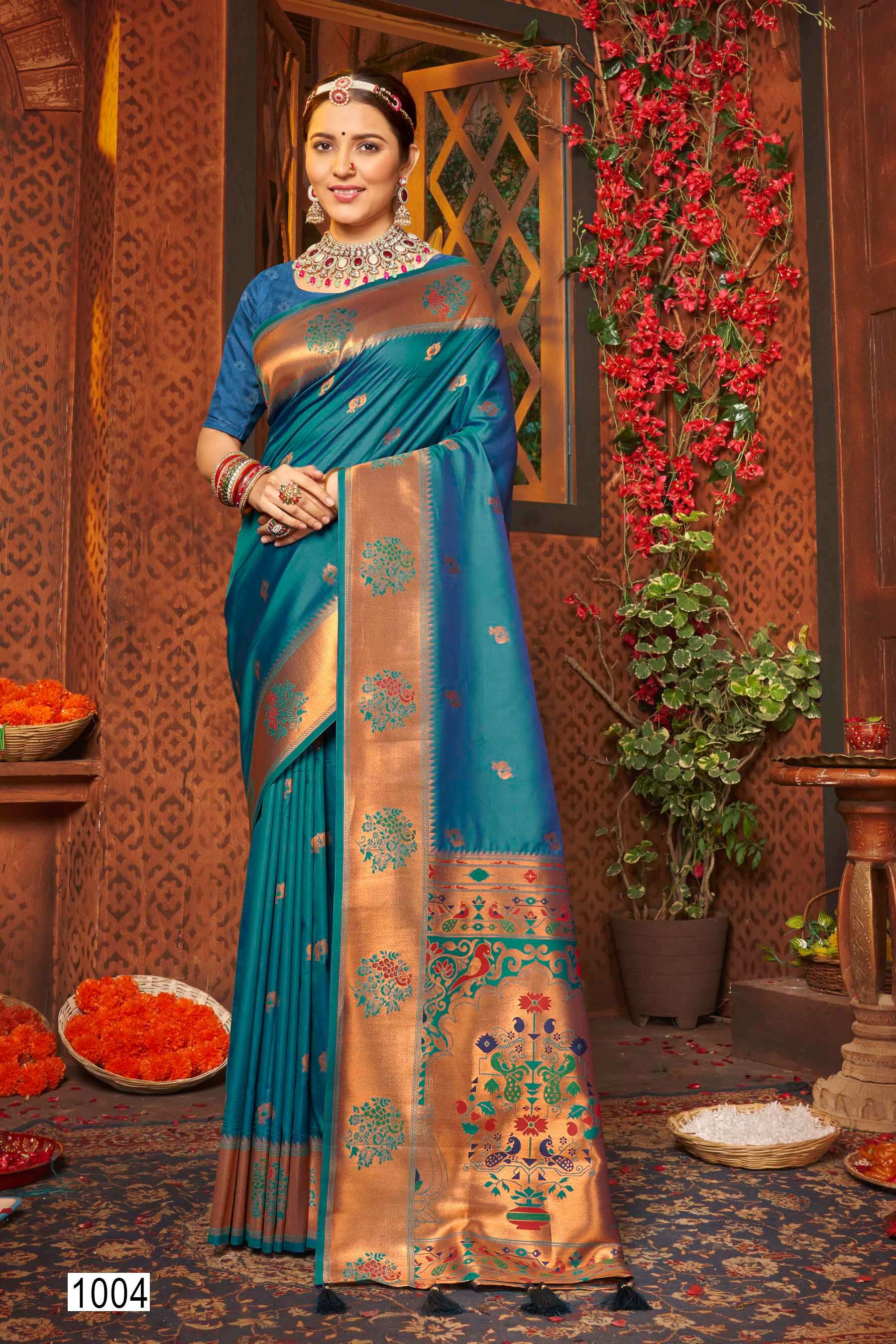 Saroj Paarvati vol.2 50*600 silk saree Saree Wholesale catalog    