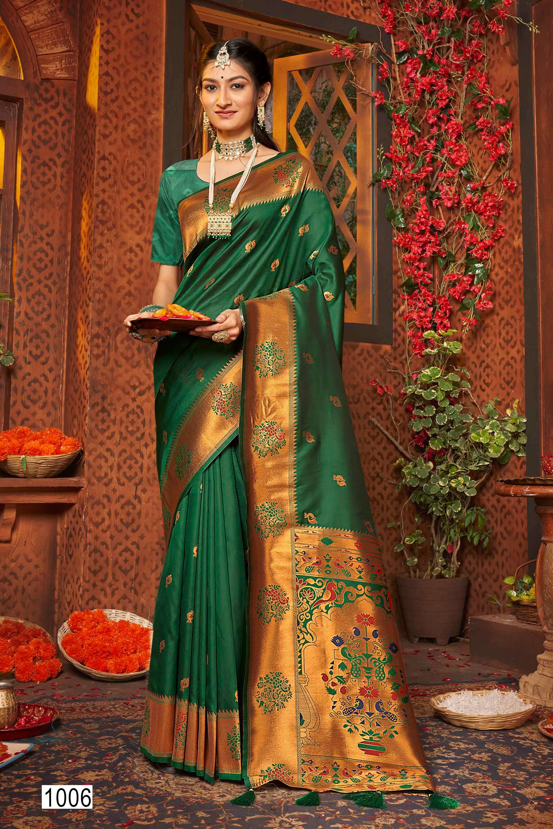 Saroj Paarvati vol.2 50*600 silk saree Saree Wholesale catalog    
