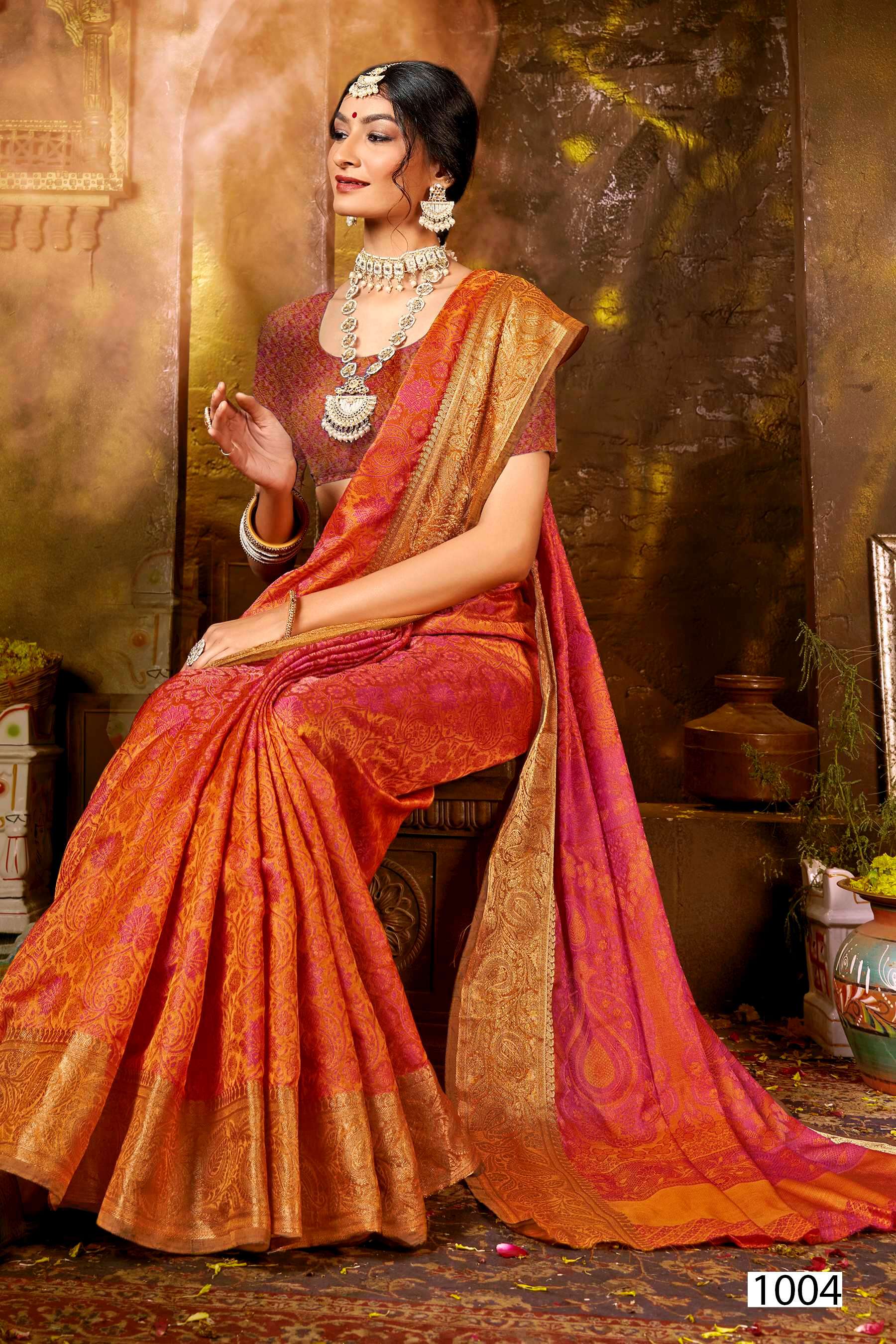 Saroj  SAMHITA Vol.3 Silk saree  Wholesale catalog  