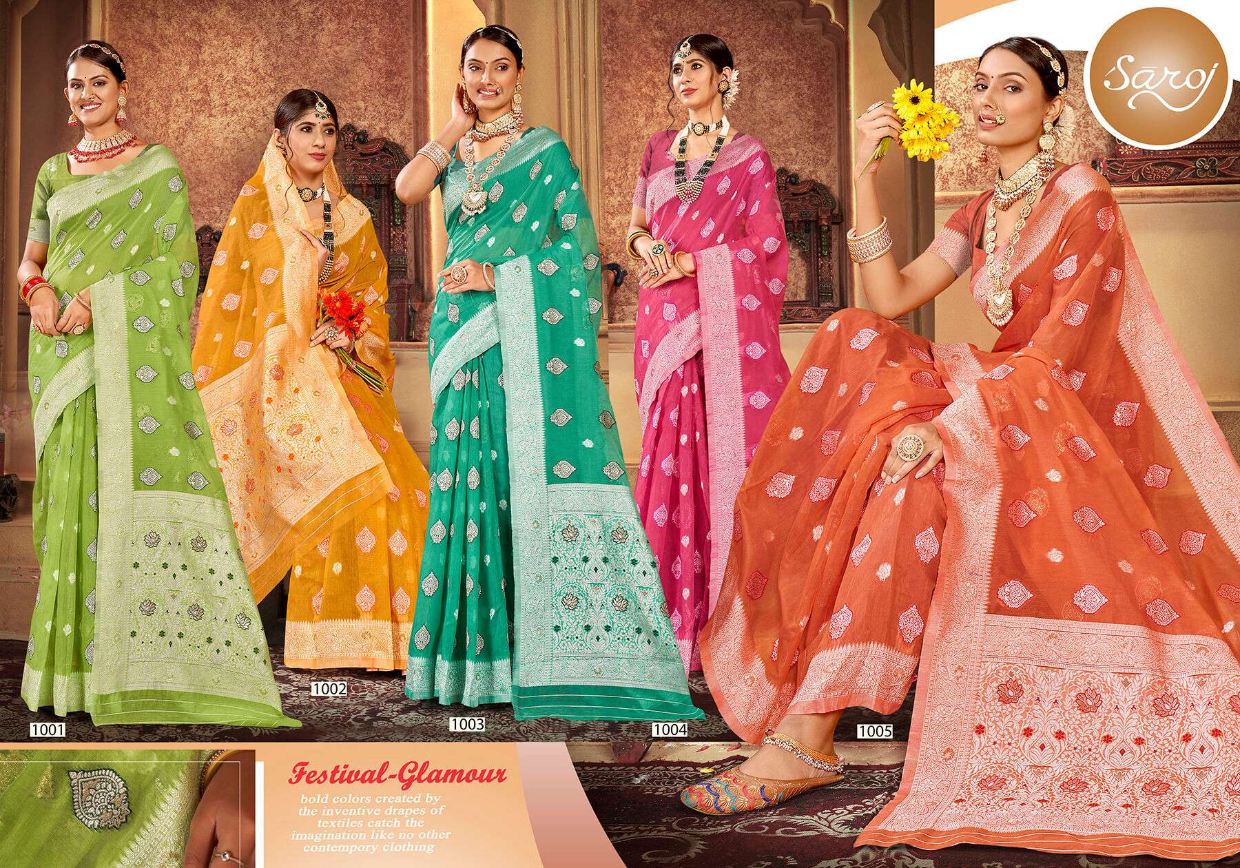 Saroj Vaanyaa vol.2  Soft cotton Saree Wholesale catalog