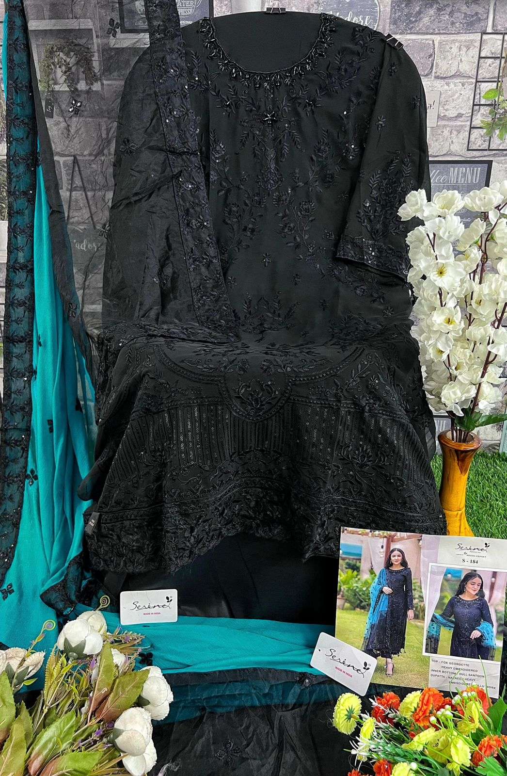 Serine S 184 Faux Georgette Pakistani Salwar Kameez Wholesale catalog