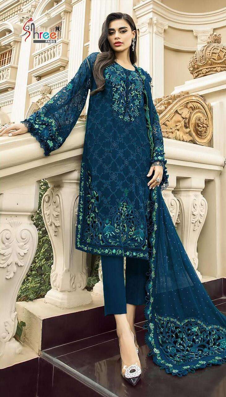 Shree K 1911 Faux Georgette Embroidery Pakistani Suits Wholesale catalog