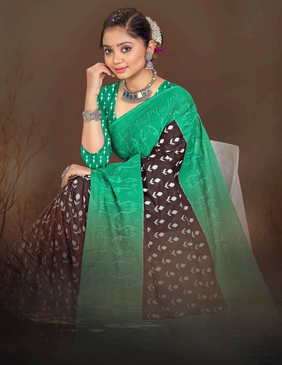 SMC Ikkat With Latkan -Cotton Sarees -Wholesale Catalog