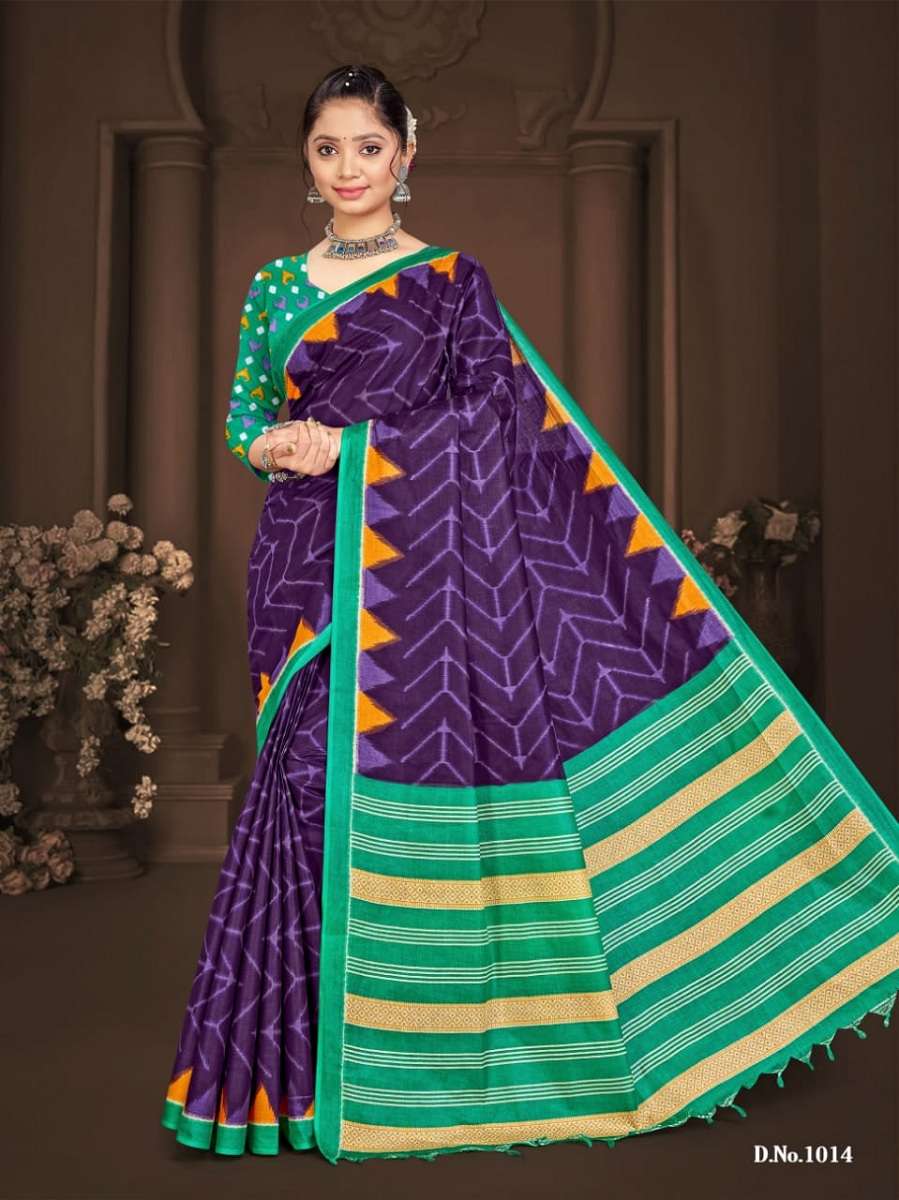 SMC Ikkat With Latkan -Cotton Sarees -Wholesale Catalog