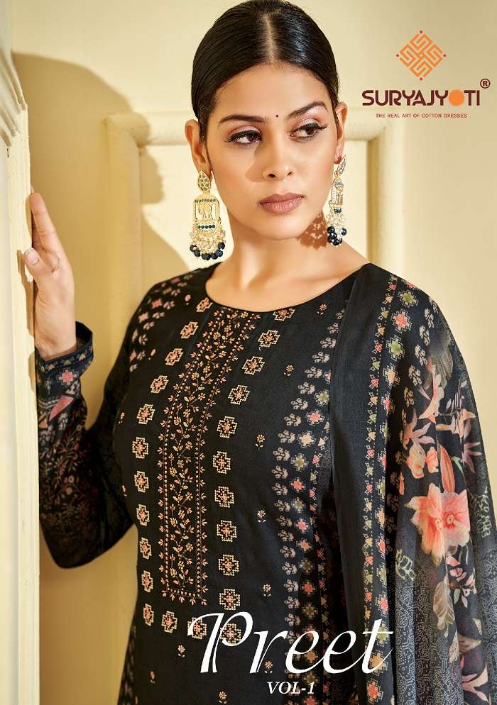 Suryajyoti Preet Vol-1 -Dress Material -Wholesale Catalog