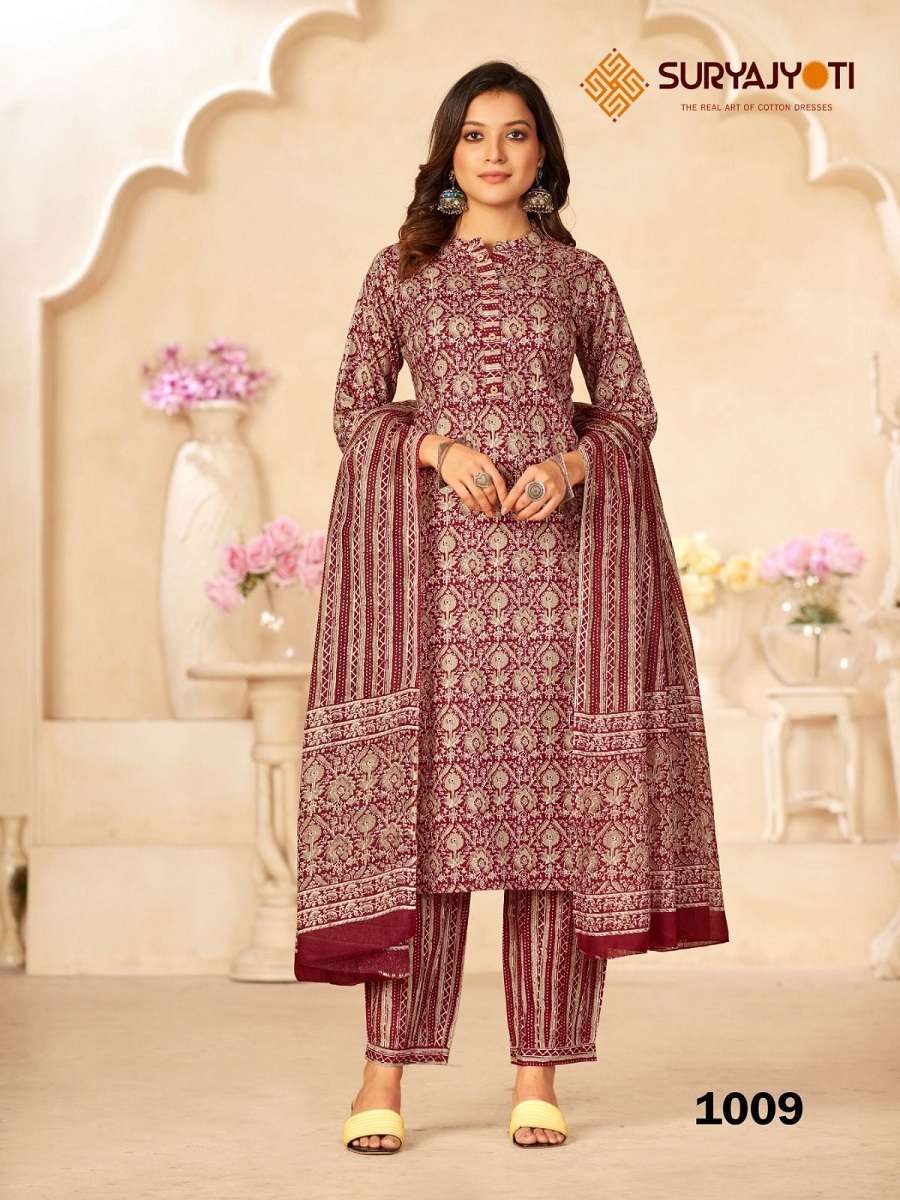Suryajyotu Priyal Vol-1 Kurti Afghani Pant With Dupatta -Wholesale Catalog