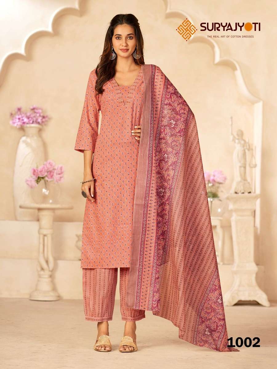 Suryajyotu Priyal Vol-1 Kurti Afghani Pant With Dupatta -Wholesale Catalog