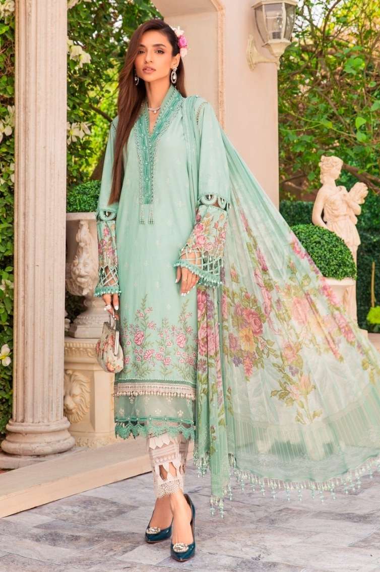 Taj 460 And 461 Chiffon Dupatta Pakistani Suits Wholesale catalog
