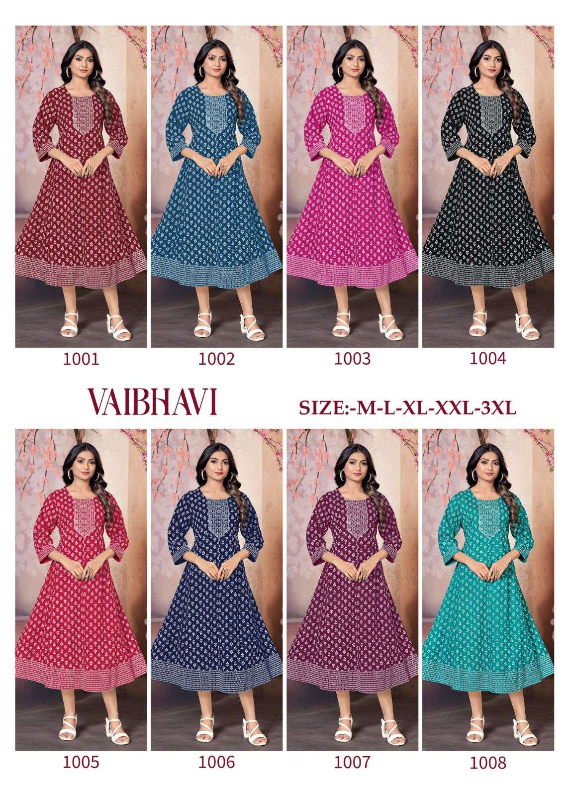 VAIBHAVI RAYON KHADI GOLD PRINT Kurti Wholesale catalog