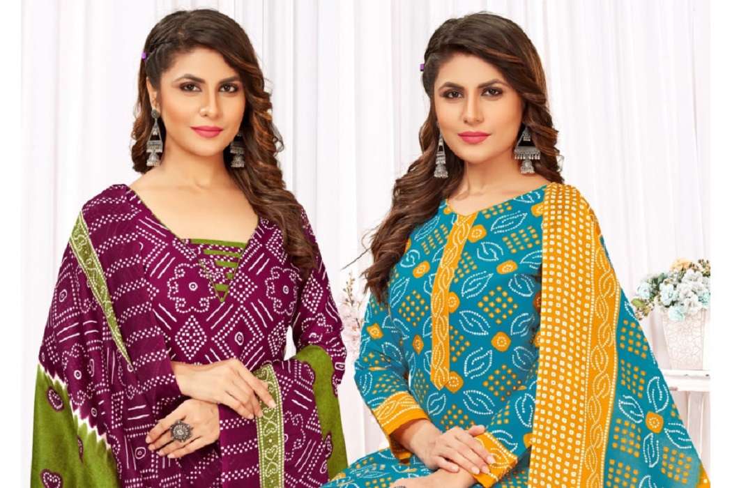 Vandana Bandhej Vol -6 -Dress Material -Wholesale Catalog