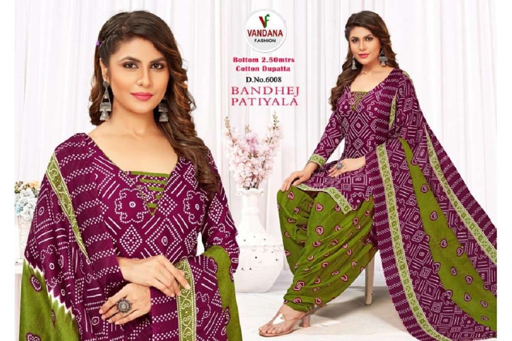 Vandana Bandhej Vol -6 -Dress Material -Wholesale Catalog