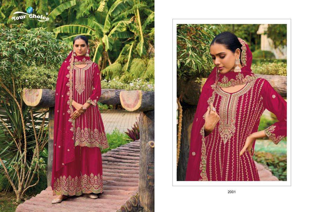 Your Choice Korra Chinnon Designer Salwar Suits Wholesale catalog