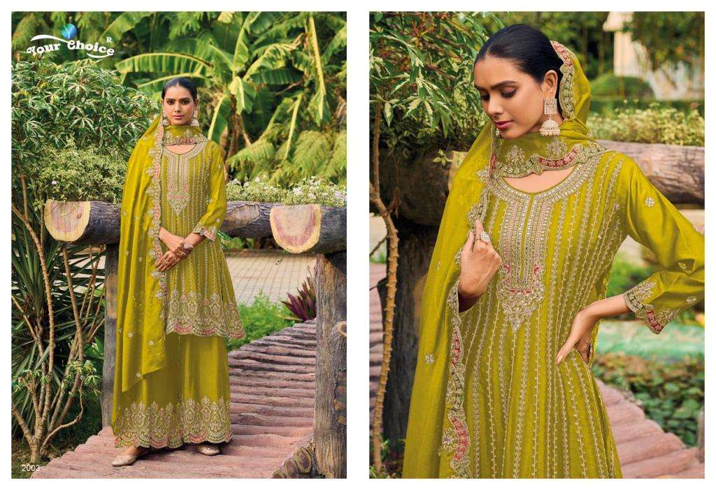 Your Choice Korra Chinnon Designer Salwar Suits Wholesale catalog