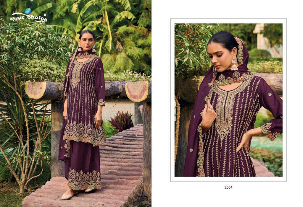 Your Choice Korra Chinnon Designer Salwar Suits Wholesale catalog