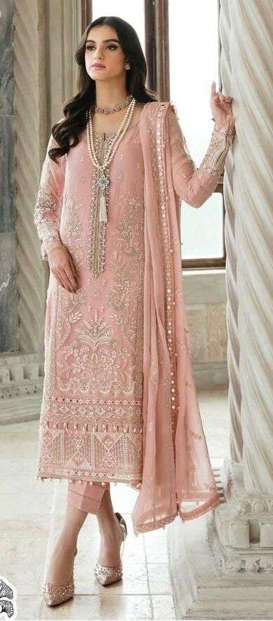 Zaha Gulaal 10143 Faux Georgette Pakistani Suits Wholesale catalog