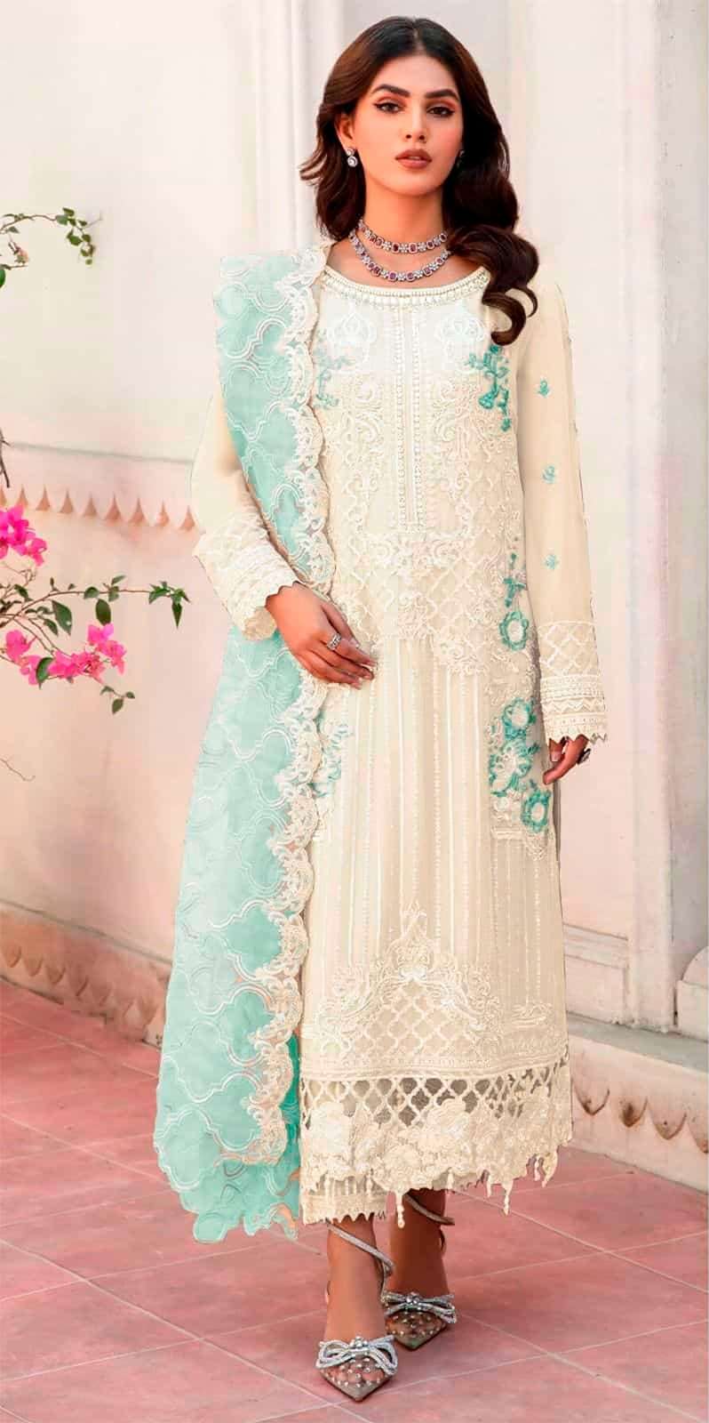Zarqash Z 3094 Organza Salwar Kameez Wholesale catalog