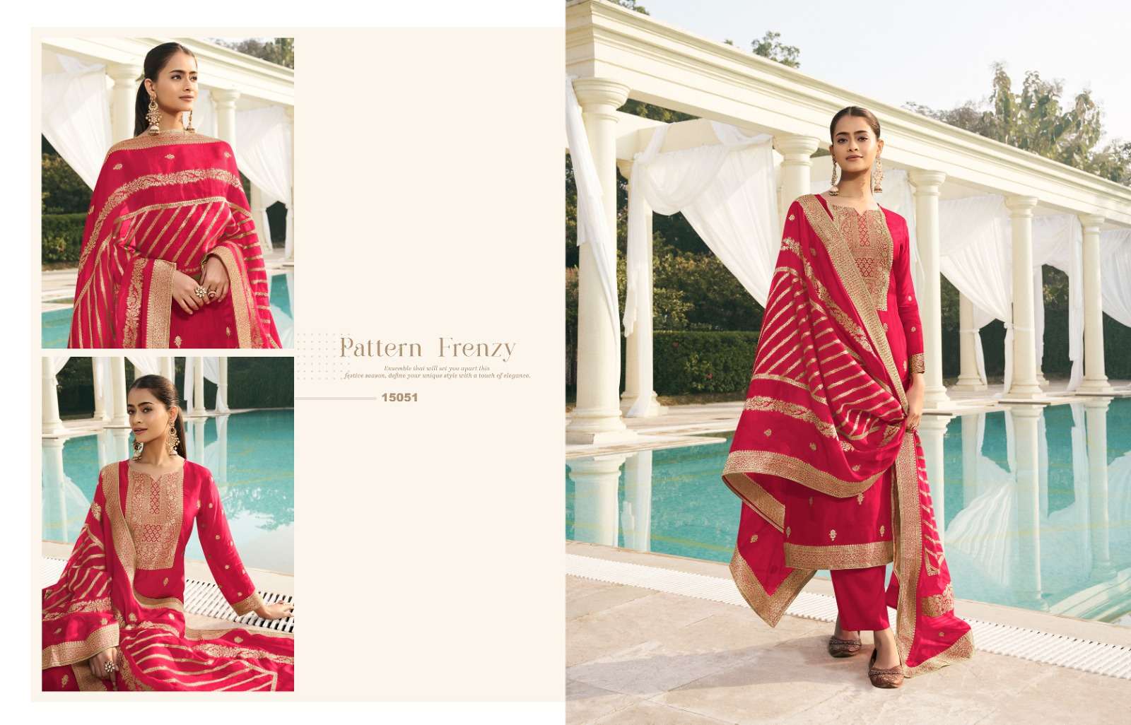 Zisa Olive 2 Silk Weaving Jacquard Designer Salwar Suits Wholesale catalog