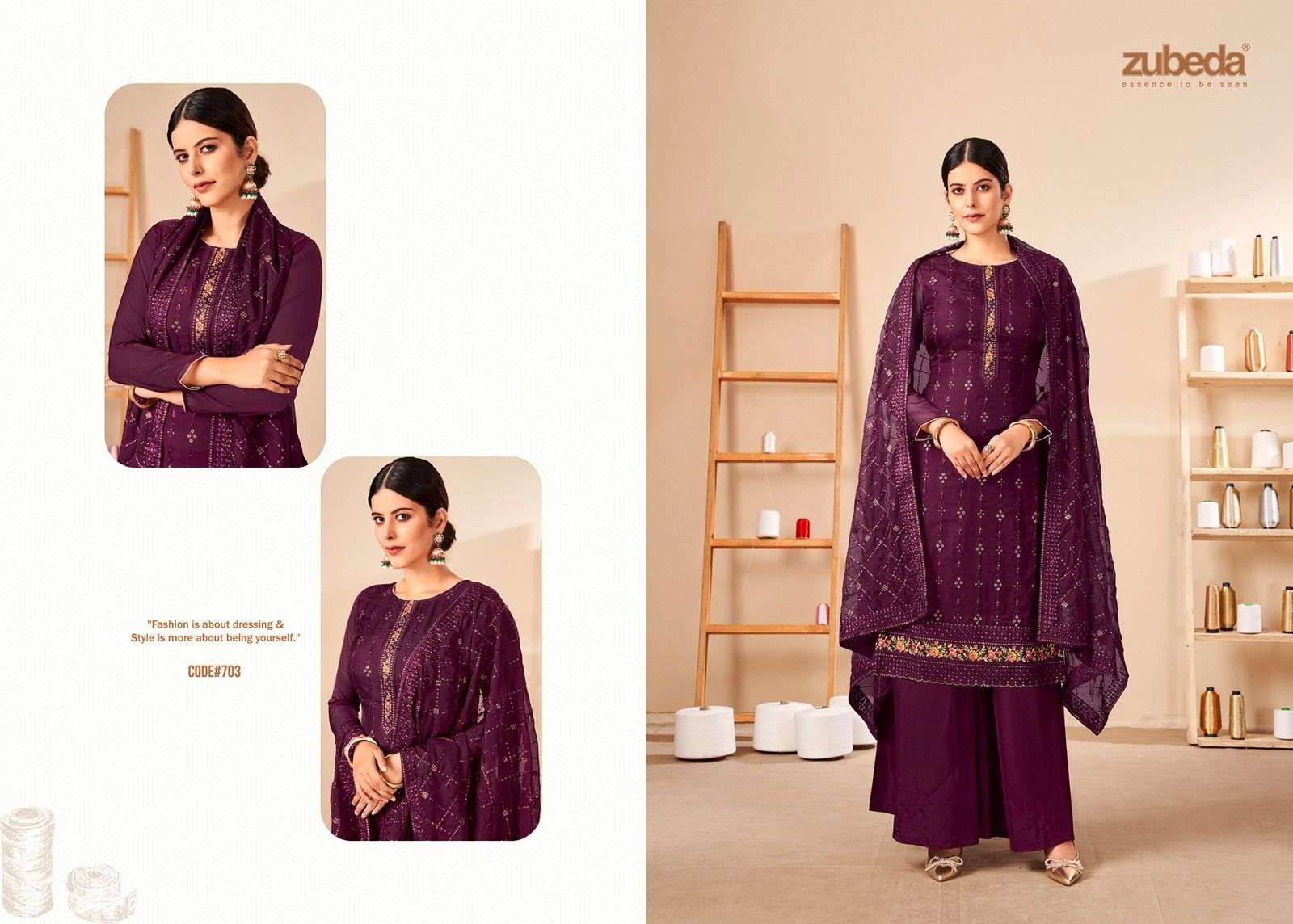 Zubeda Nafisa Fancy Embroidery Salwar Kameez Wholesale catalog