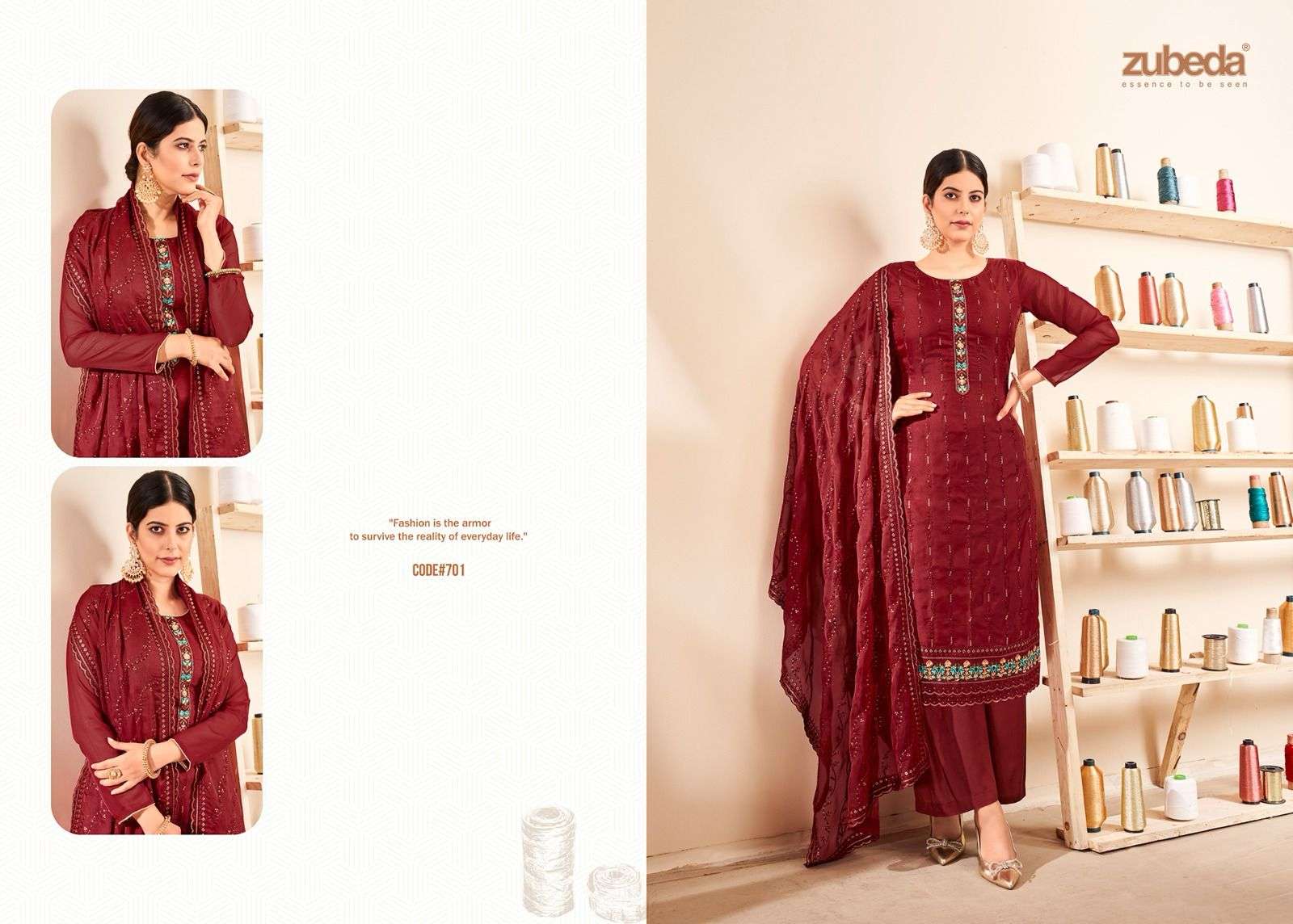 Zubeda Nafisa Fancy Embroidery Salwar Kameez Wholesale catalog