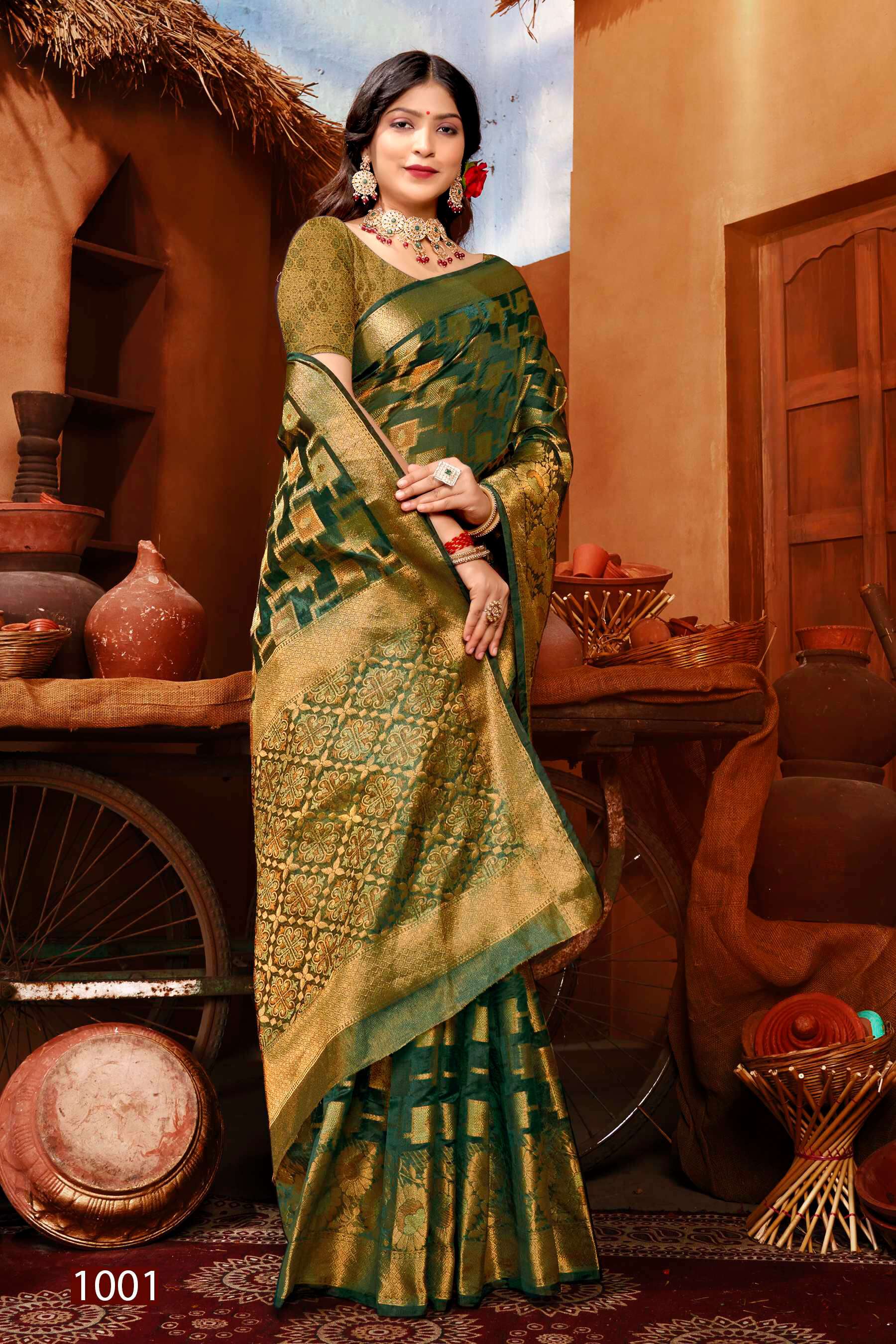 Saroj Mast Kalandar vol.2 Organza silk Saree Wholesale catalog    