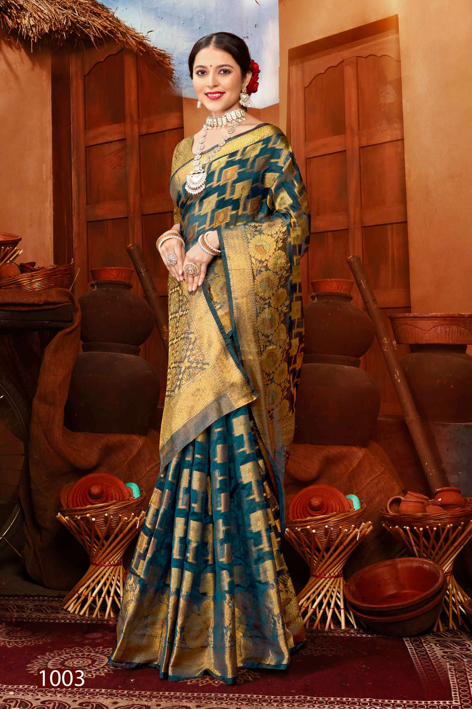  Saroj Mast Kalandar vol.2 Organza silk Saree Wholesale catalog    