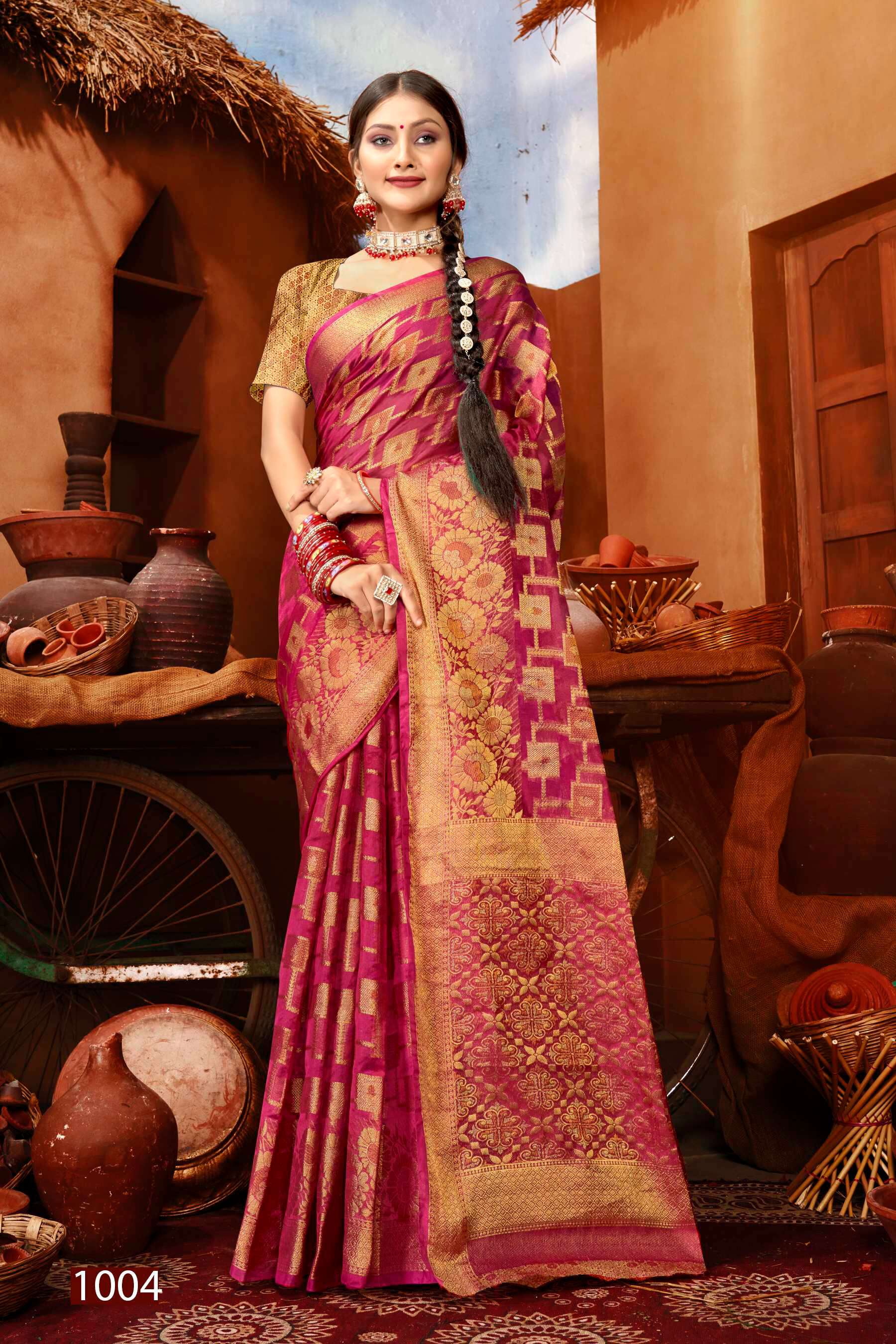  Saroj Mast Kalandar vol.2 Organza silk Saree Wholesale catalog    