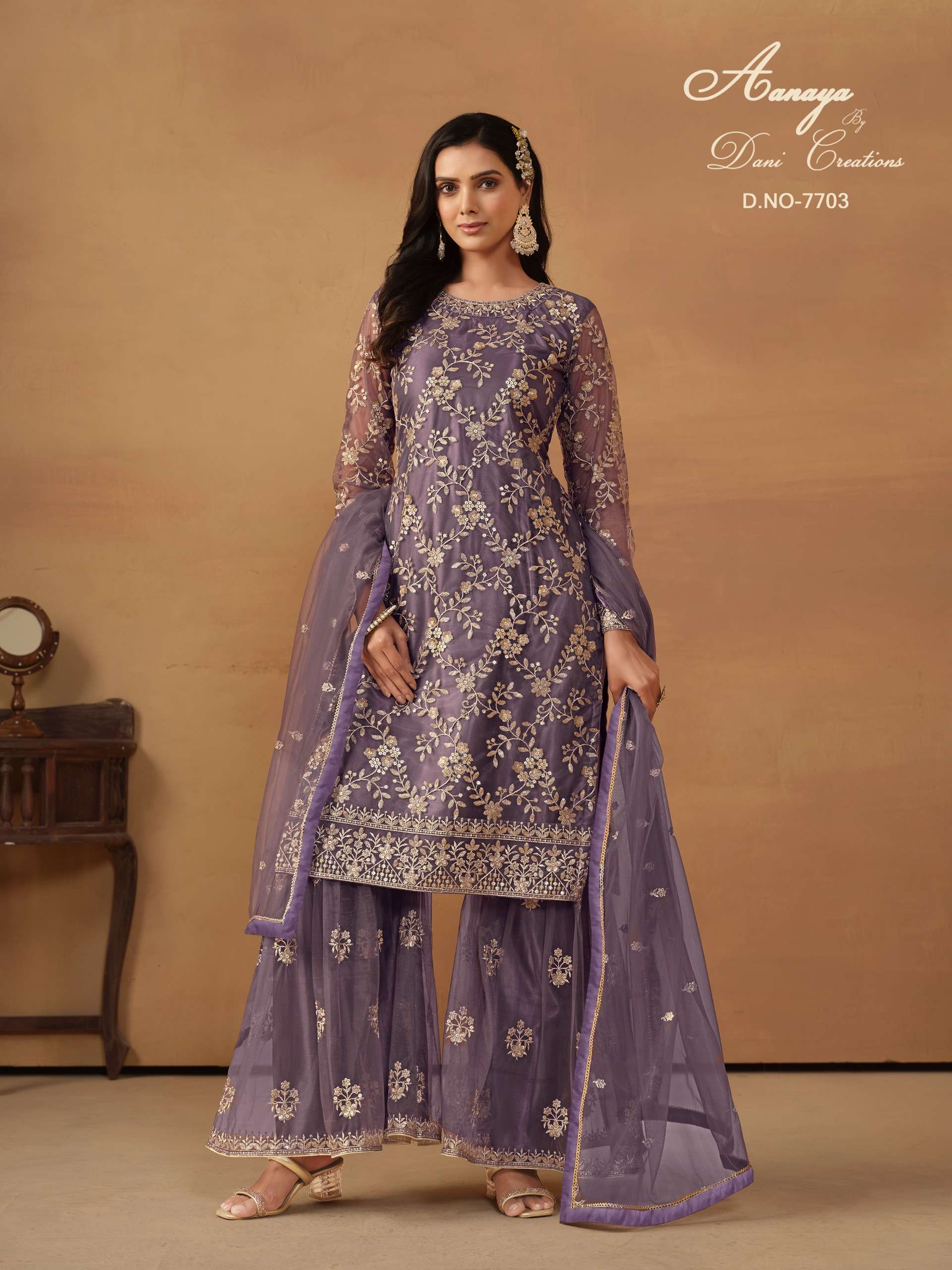 Aanaya Vol 7700 Party Wear Net Salwar Kameez Wholesale catalog