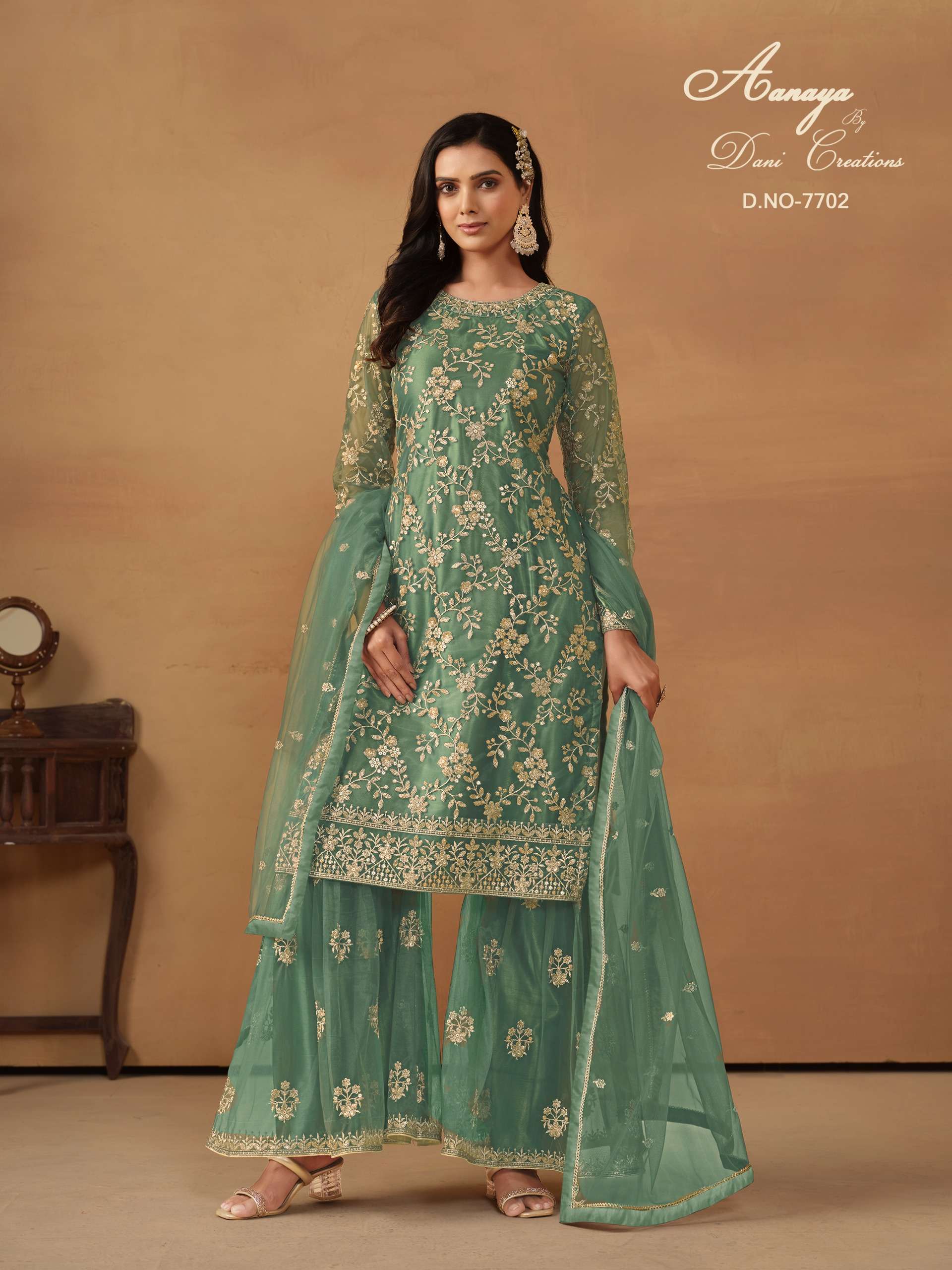 Aanaya Vol 7700 Party Wear Net Salwar Kameez Wholesale catalog