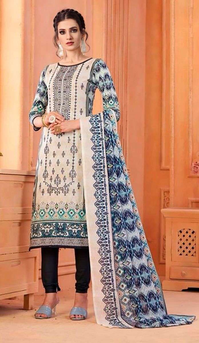 Aasha Harsha Vol 3 Cotton Dupatta Salwar Kameez Wholesale catalog
