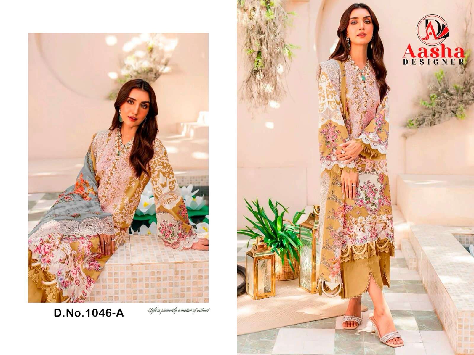 Aasha Needle Wonder Vol 3 Cotton Dupatta Pakistani Suits Wholesale catalog