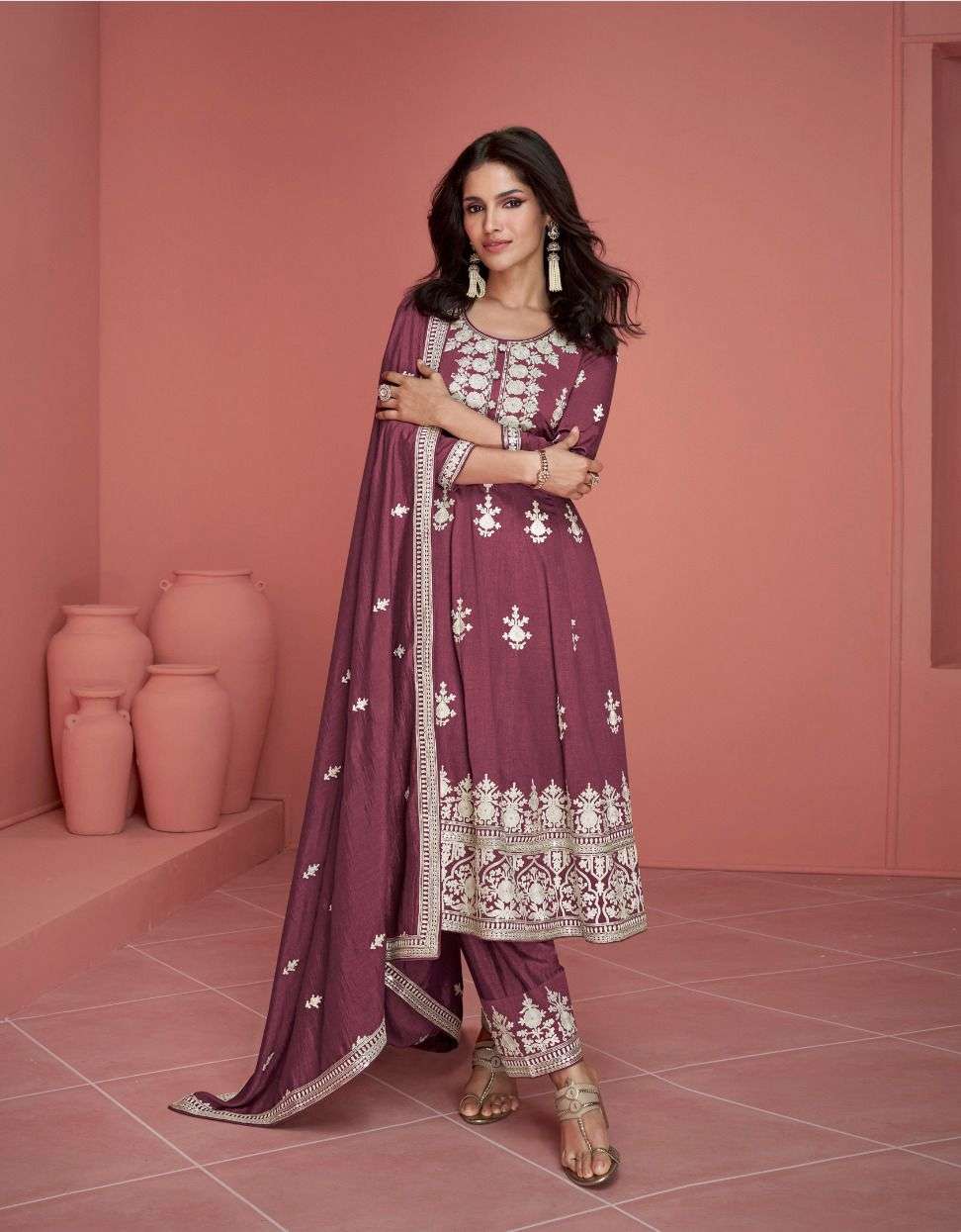 Aashirwad Gulkand Rubina Premium Silk Salwar Kameez Wholesale catalog