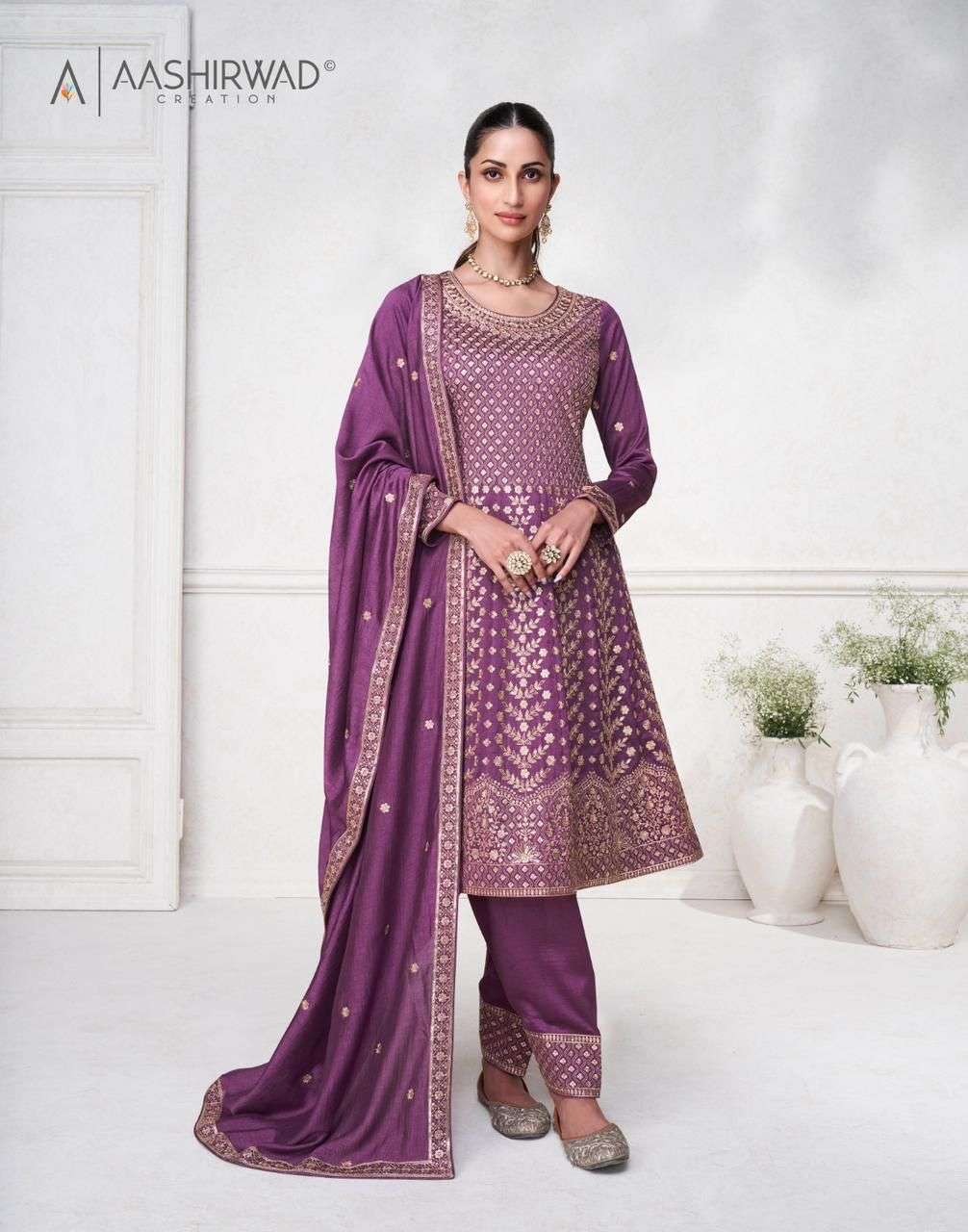 Aashirwad Gulkand Sargam Premium Silk Designer Salwar Suits Wholesale catalog