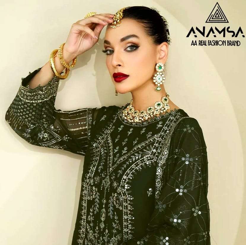 Anamsa 292 Designer Georgette Salwar Kameez Wholesale catalog