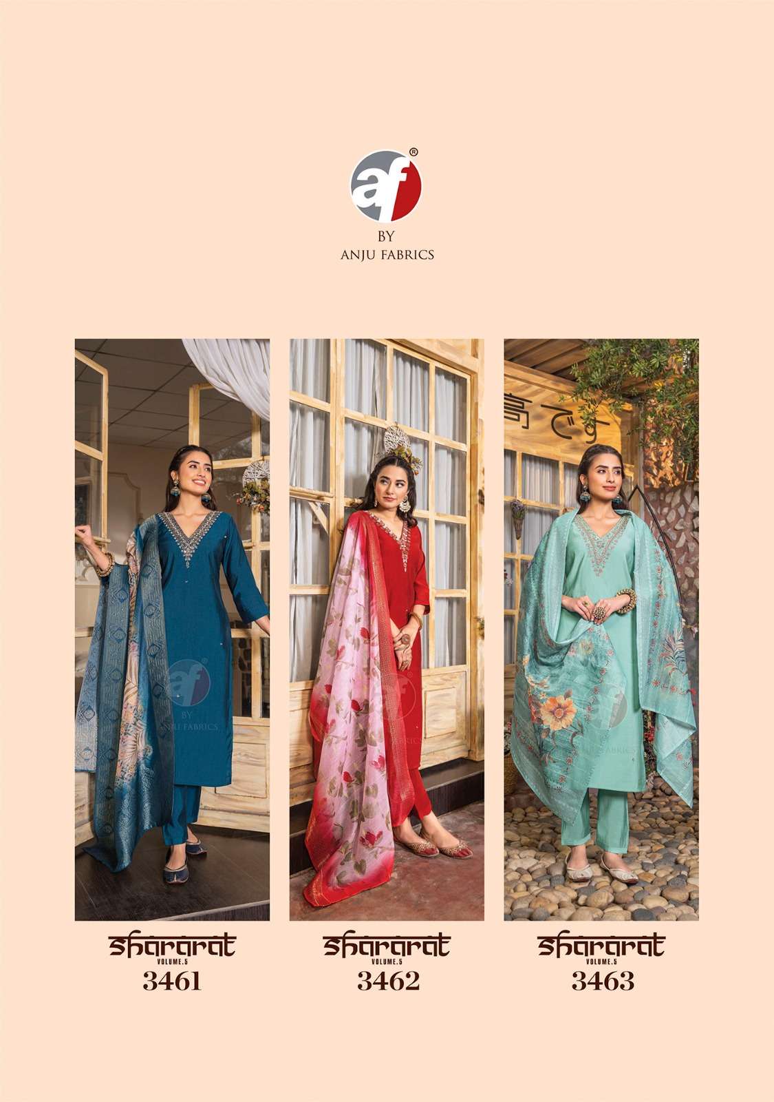 Anju Fabrics Shararat vol - 5 Kurti Wholesale catalog