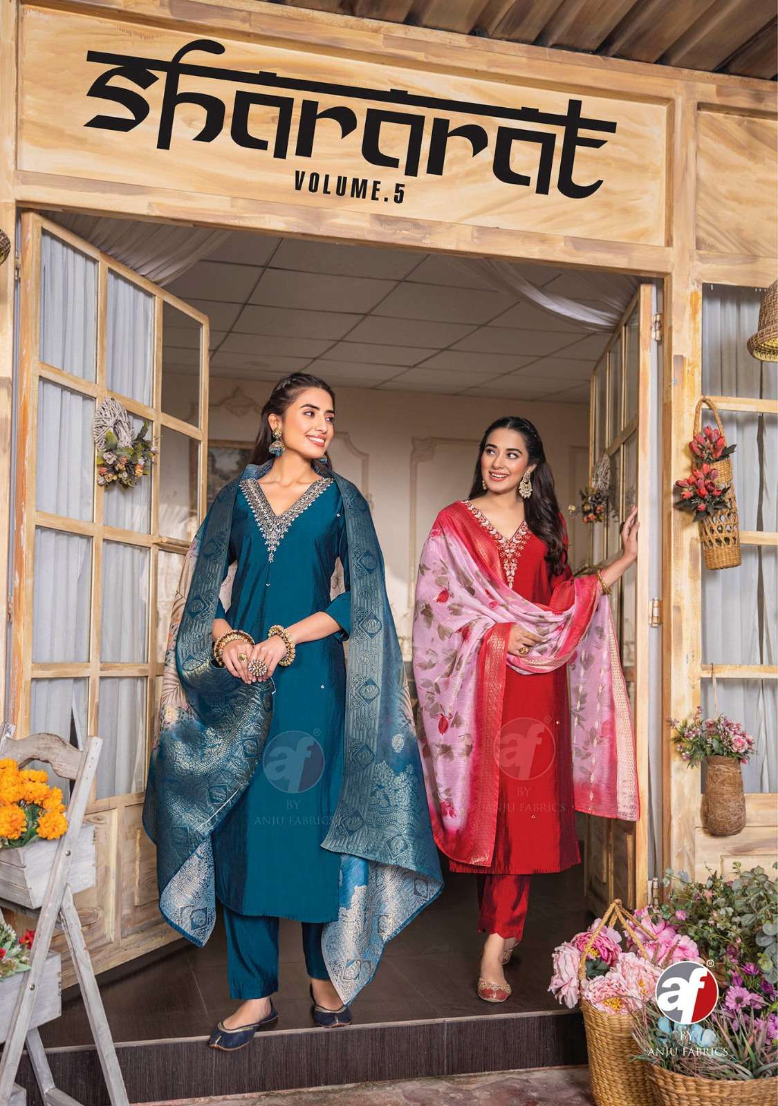 Anju Fabrics Shararat vol - 5 Kurti Wholesale catalog