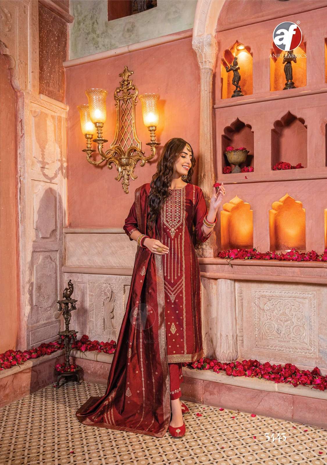 Anju Fabrics Silk Affair vol - 3 Kurti Wholesale catalog