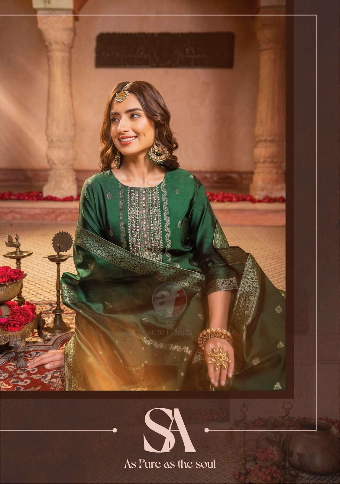 Anju Fabrics Silk Affair vol - 3 Kurti Wholesale catalog