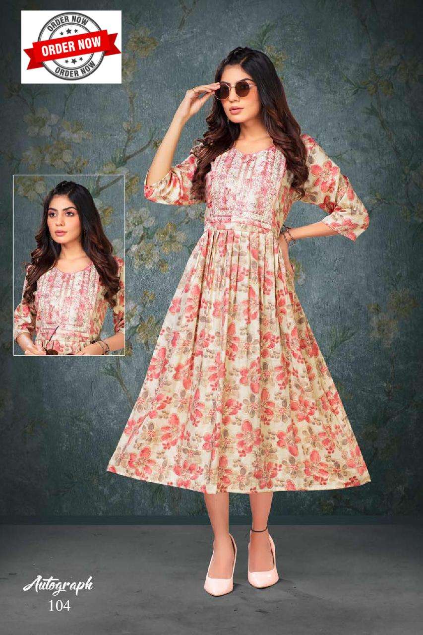 BEAUTY AUTOGRAPH VOL.1 Kurti Wholesale catalog