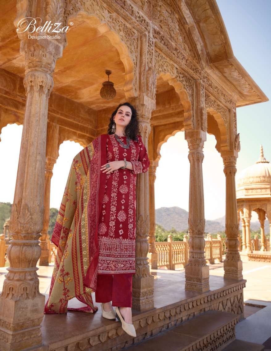 Belliza Mashuqa Cotton Digital Printed Dress Material Wholesale catalog